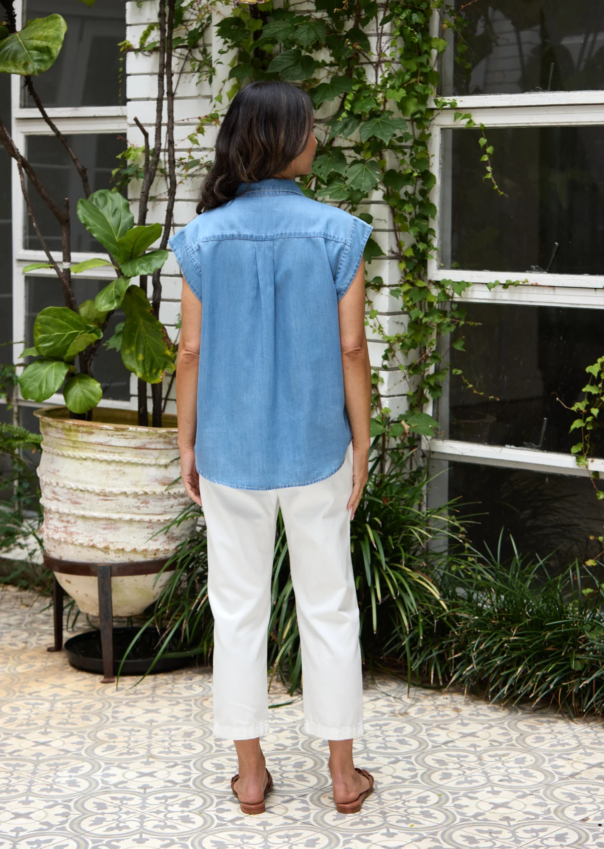 ANNIE LIGHT DENIM SHIRT - Image 6