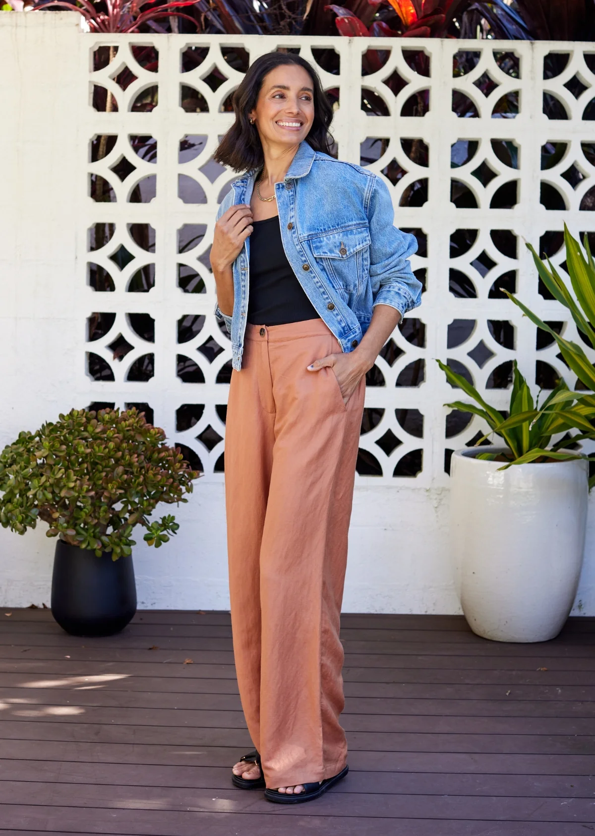 CHARLIE CROP DENIM JACKET - Image 5