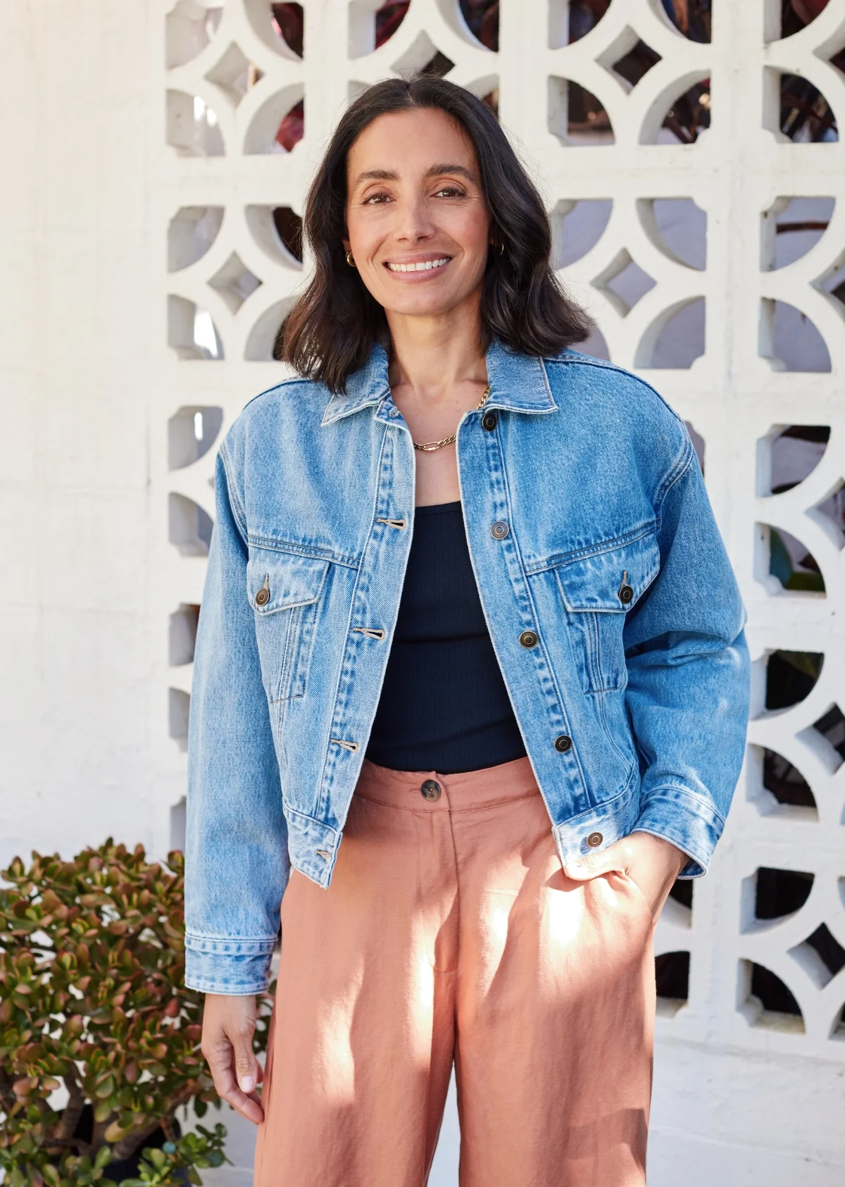 CHARLIE CROP DENIM JACKET - Image 7