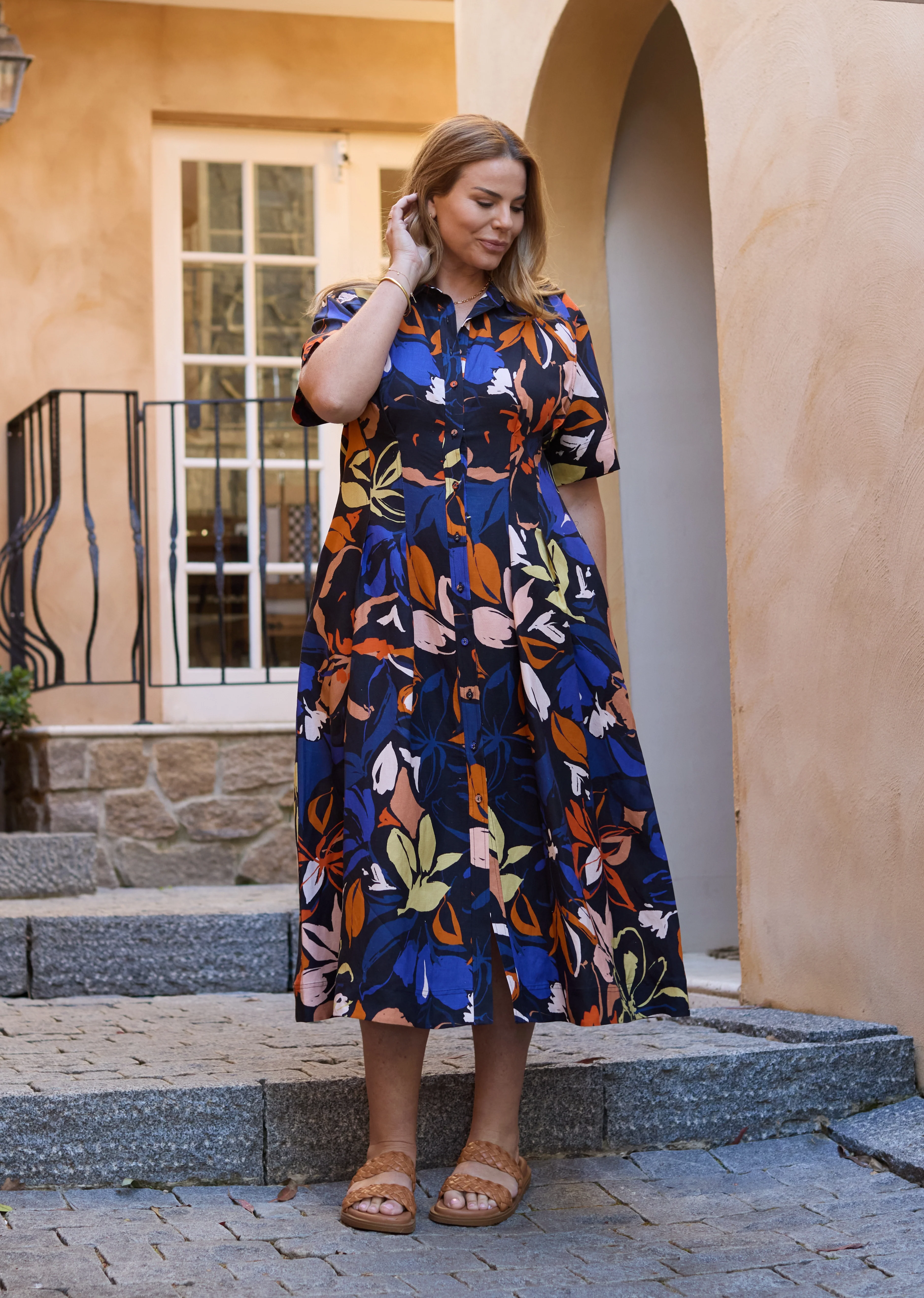 CLEO MIDI DRESS - MAISIE PRINT - PETITE - Image 21