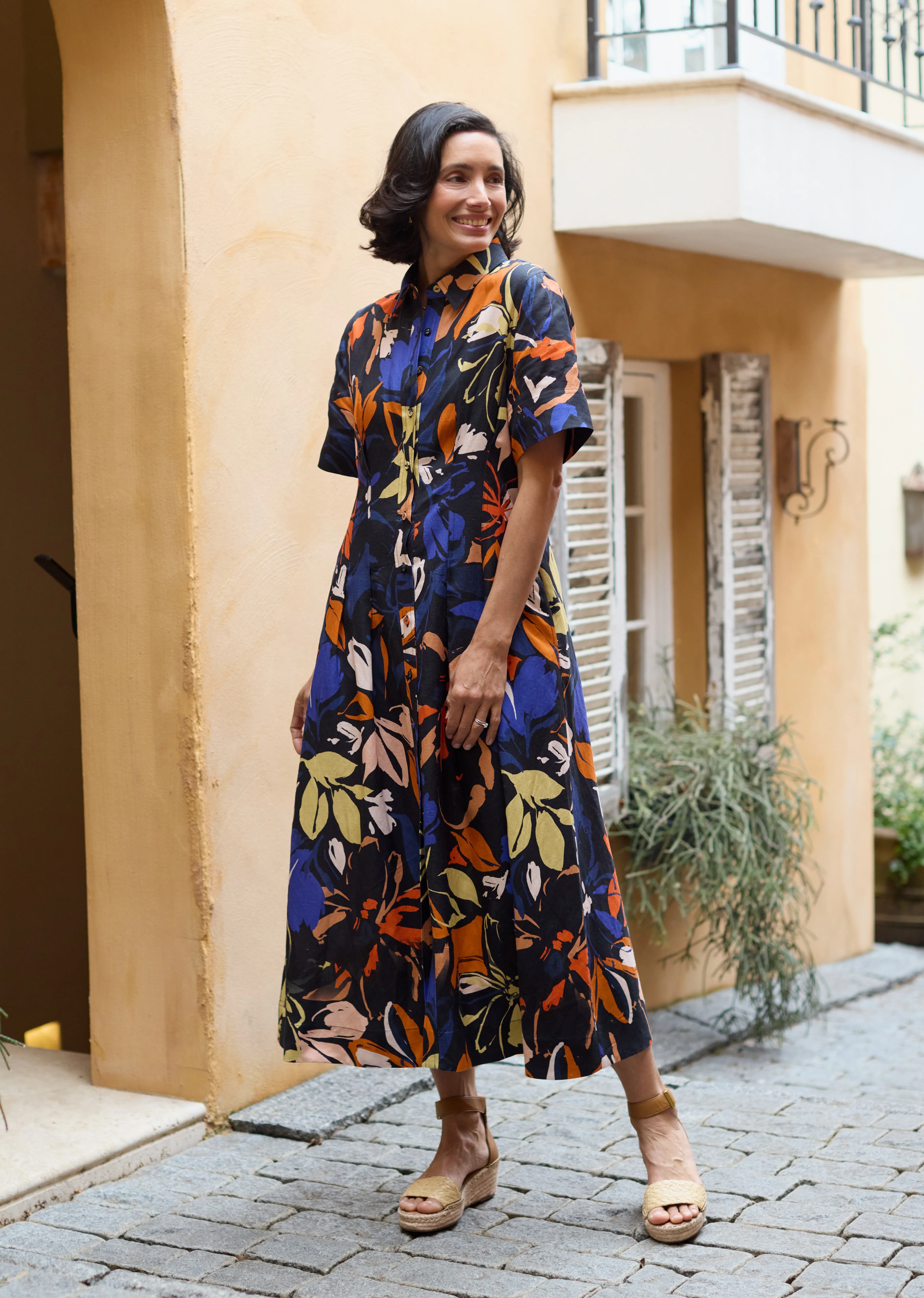 CLEO MIDI DRESS - MAISIE PRINT - PETITE - Image 8