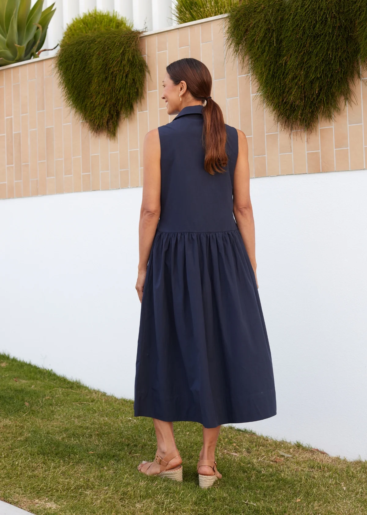 CORINNE SHIRTDRESS - FRENCH NAVY - Image 4