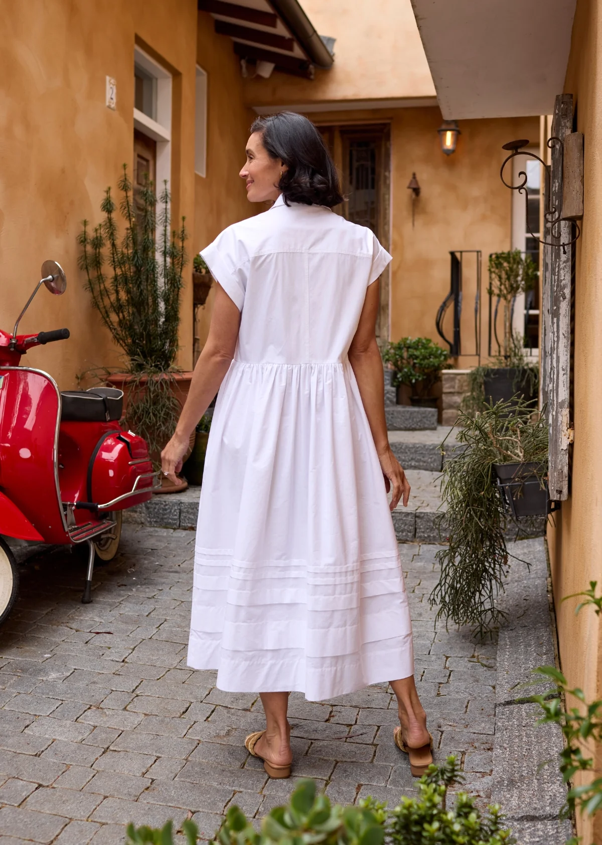 GRACIE SHIRTDRESS - WHITE - PETITE - Image 9
