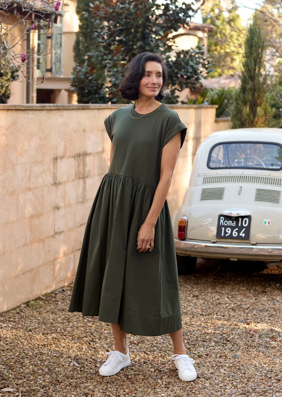 GRETA MIDI DRESS - KHAKI - PETITE - Image 12