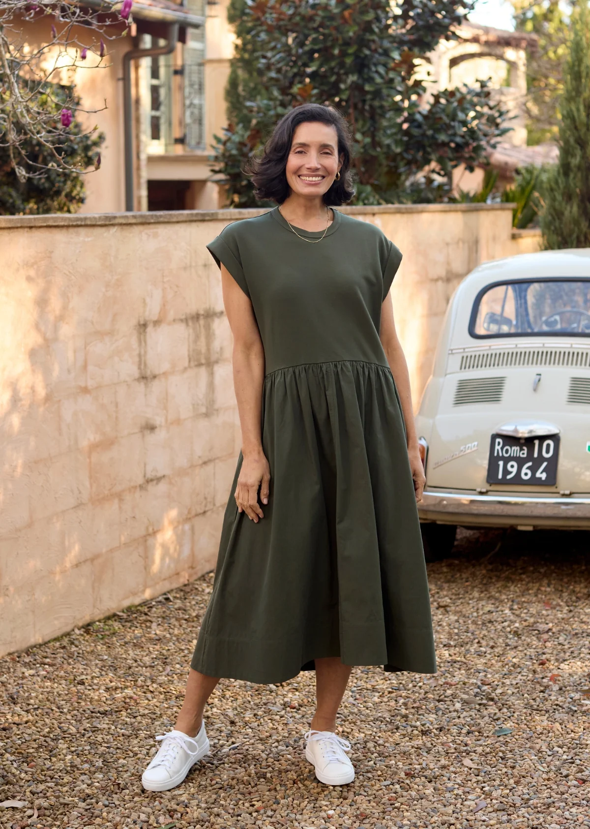GRETA MIDI DRESS - KHAKI - PETITE - Image 7