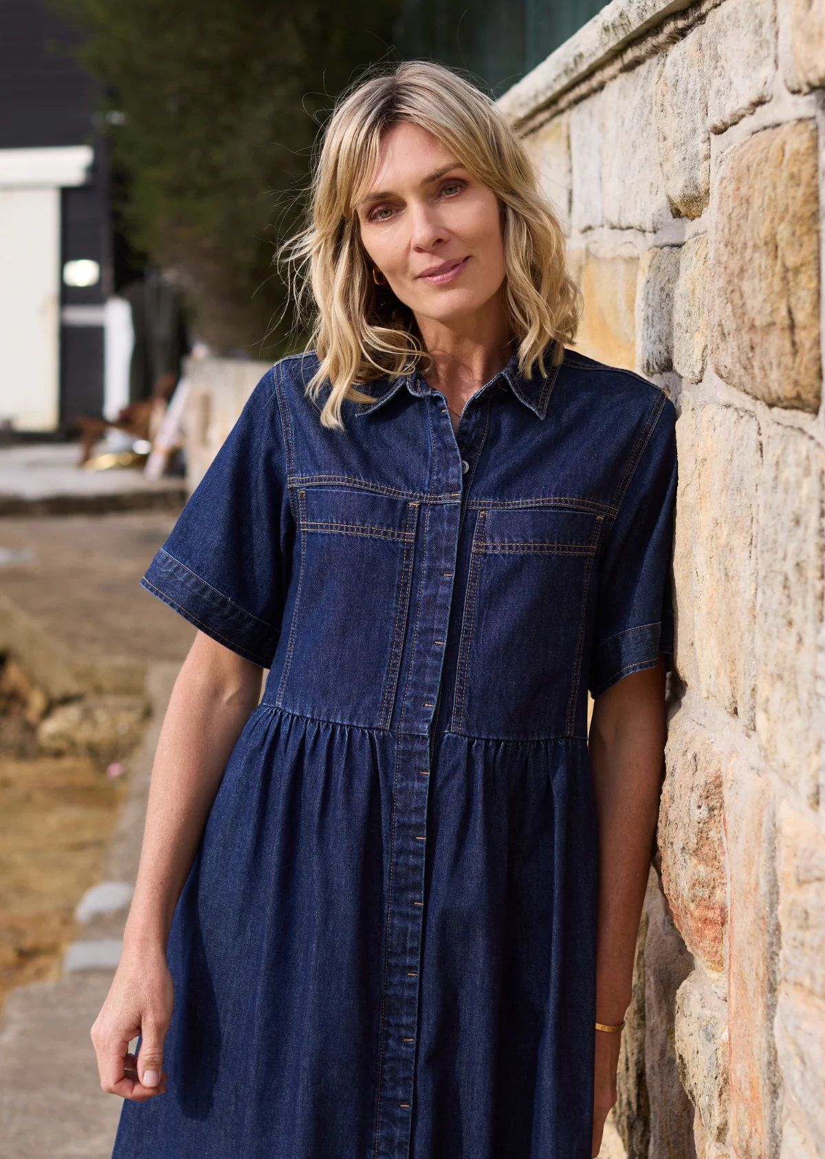 HARLEY DENIM DRESS - INDIGO - Image 10