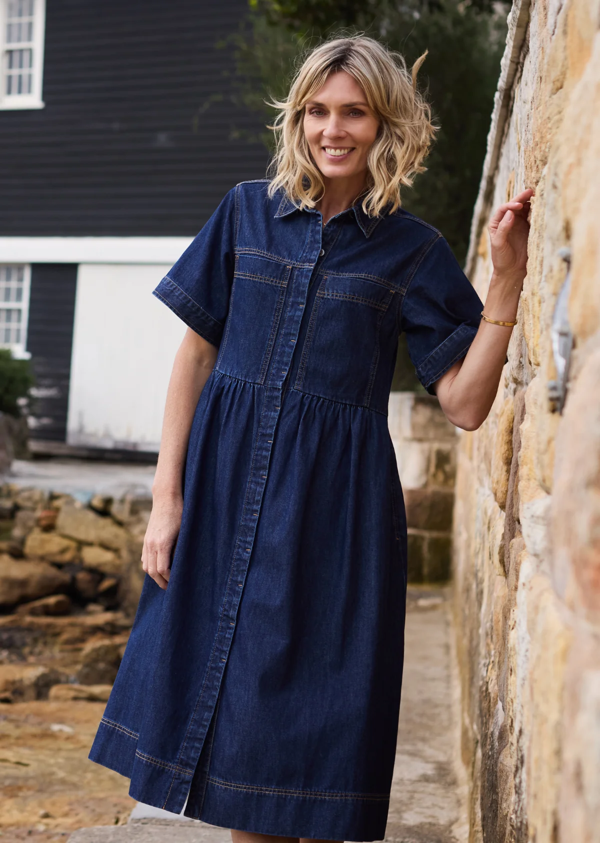HARLEY DENIM DRESS - INDIGO - Image 11