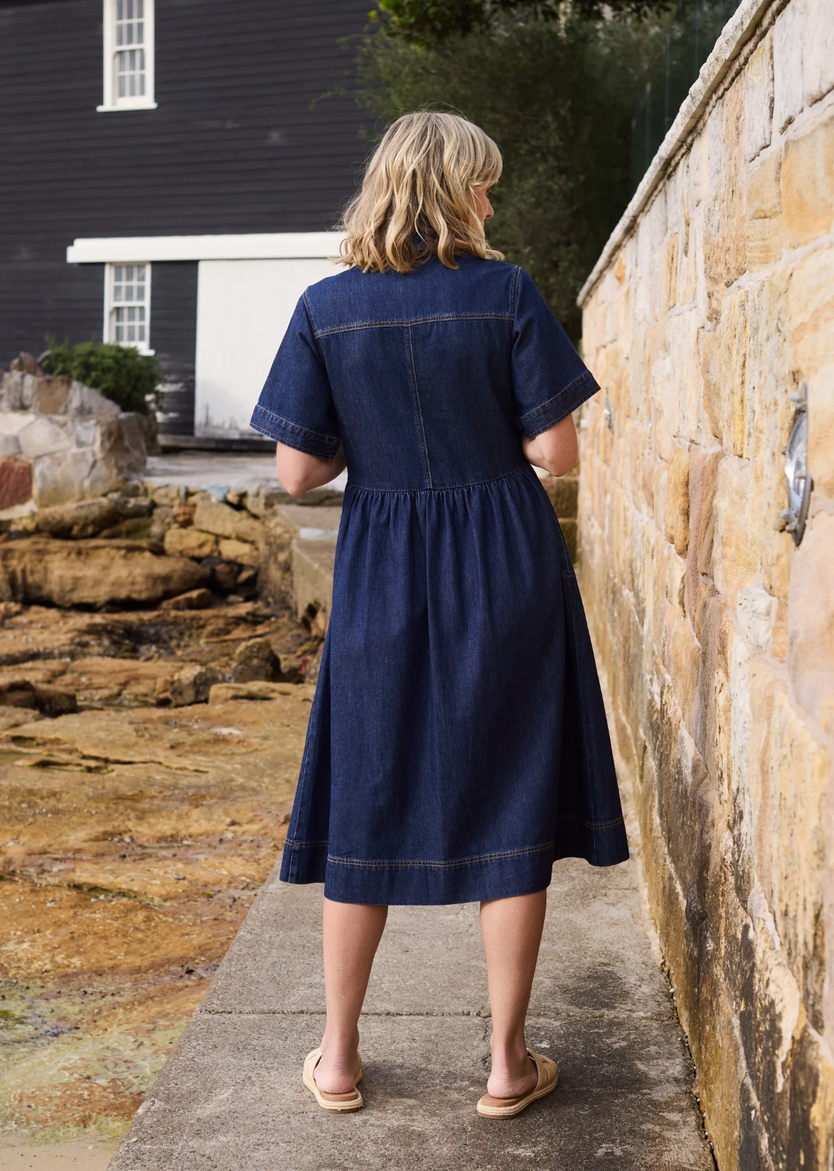 HARLEY DENIM DRESS - INDIGO - Image 4