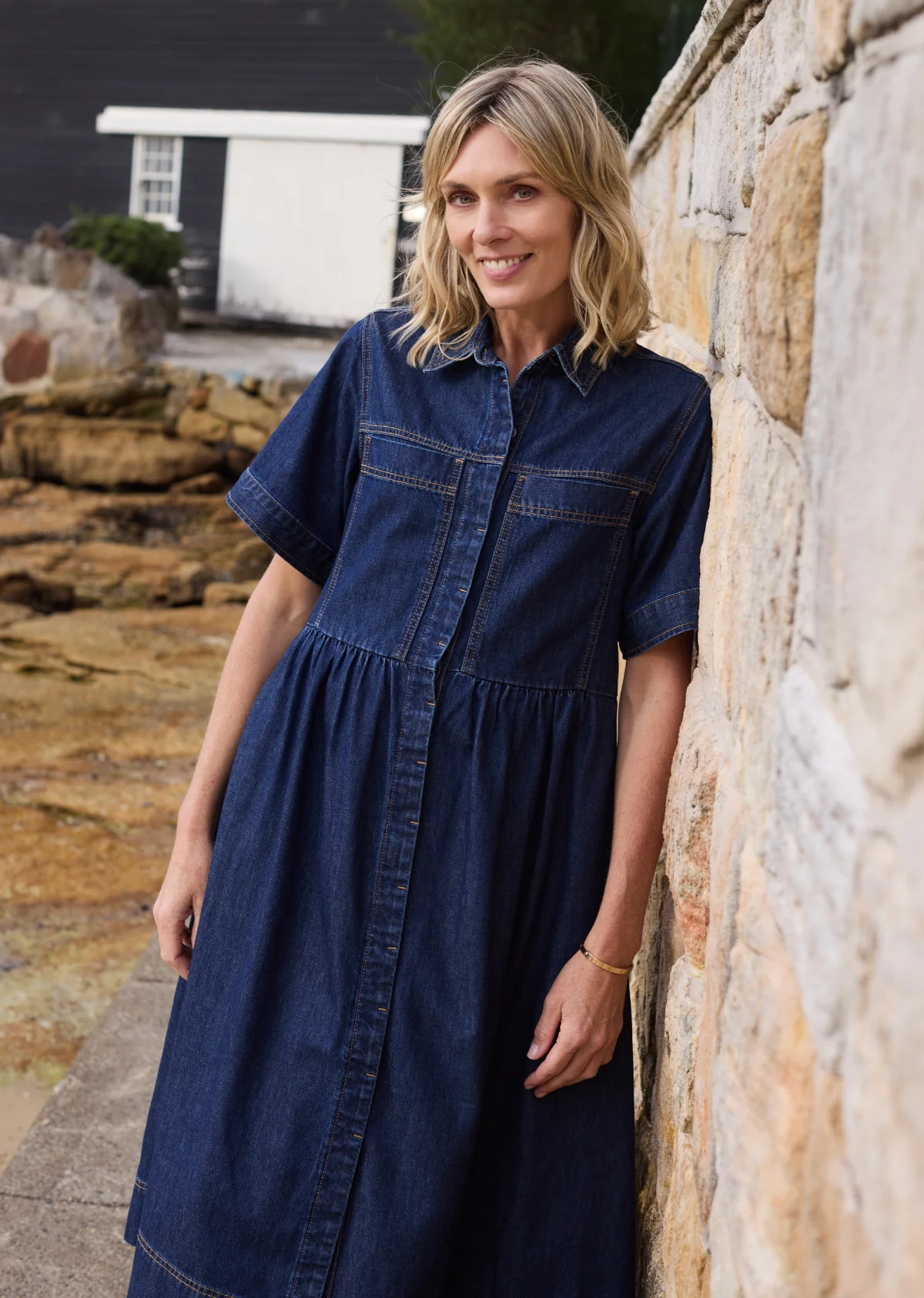 HARLEY DENIM DRESS - INDIGO - Image 5