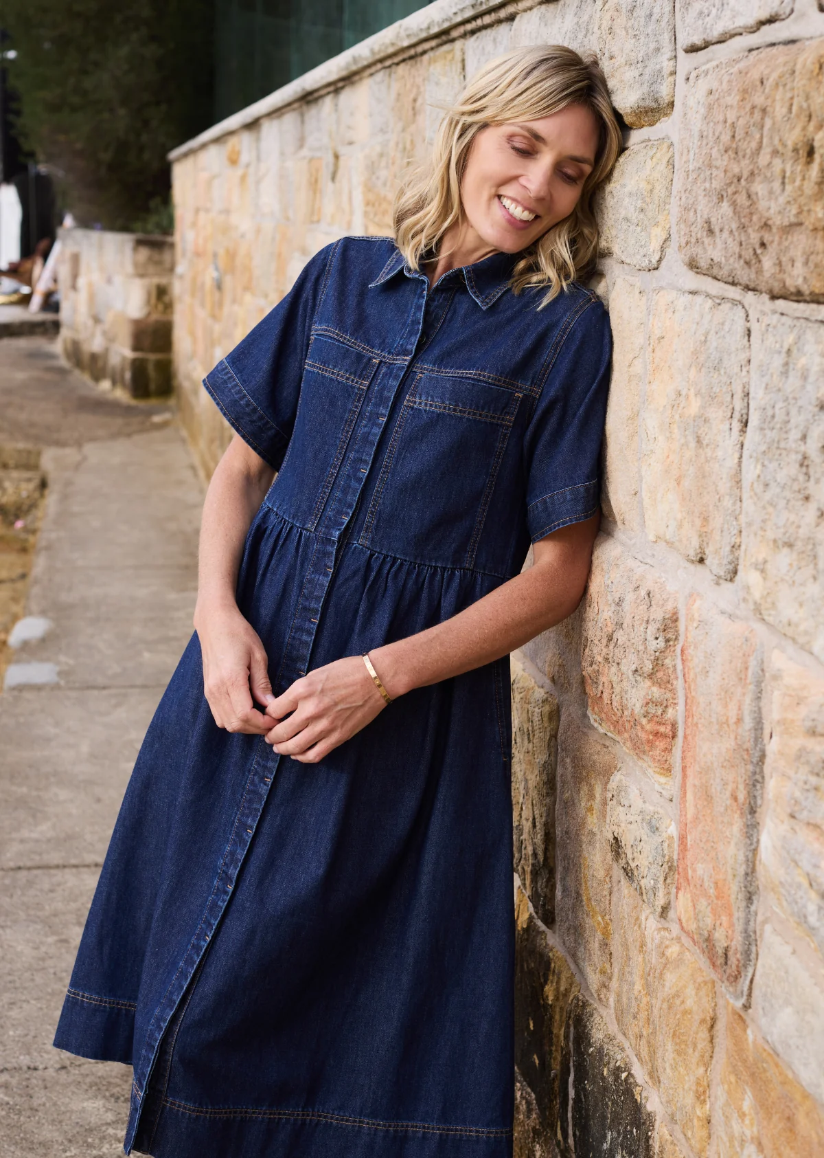 HARLEY DENIM DRESS - INDIGO - Image 6