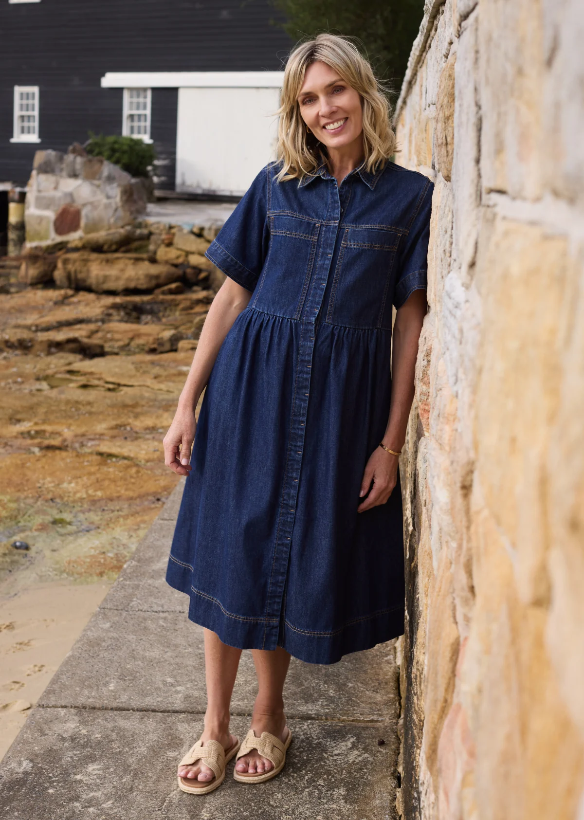 HARLEY DENIM DRESS - INDIGO - Image 7