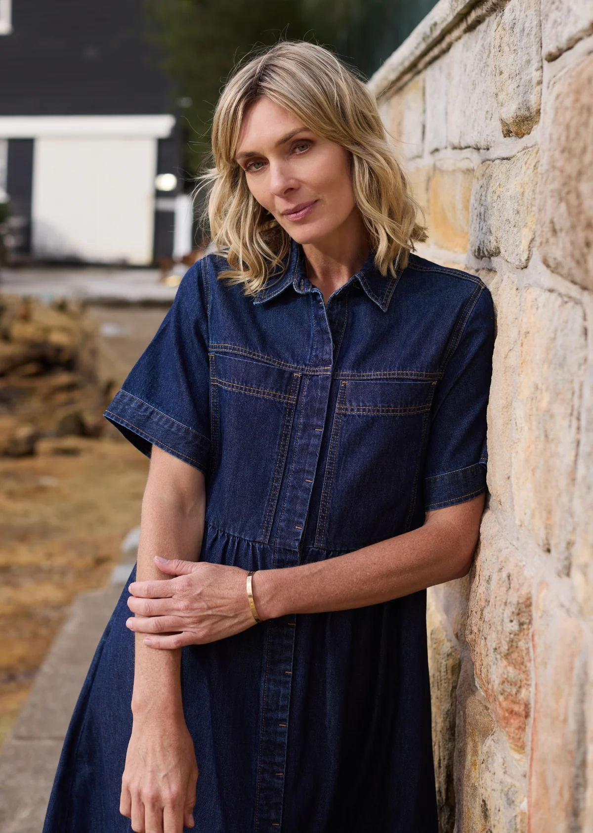 HARLEY DENIM DRESS - INDIGO - Image 8