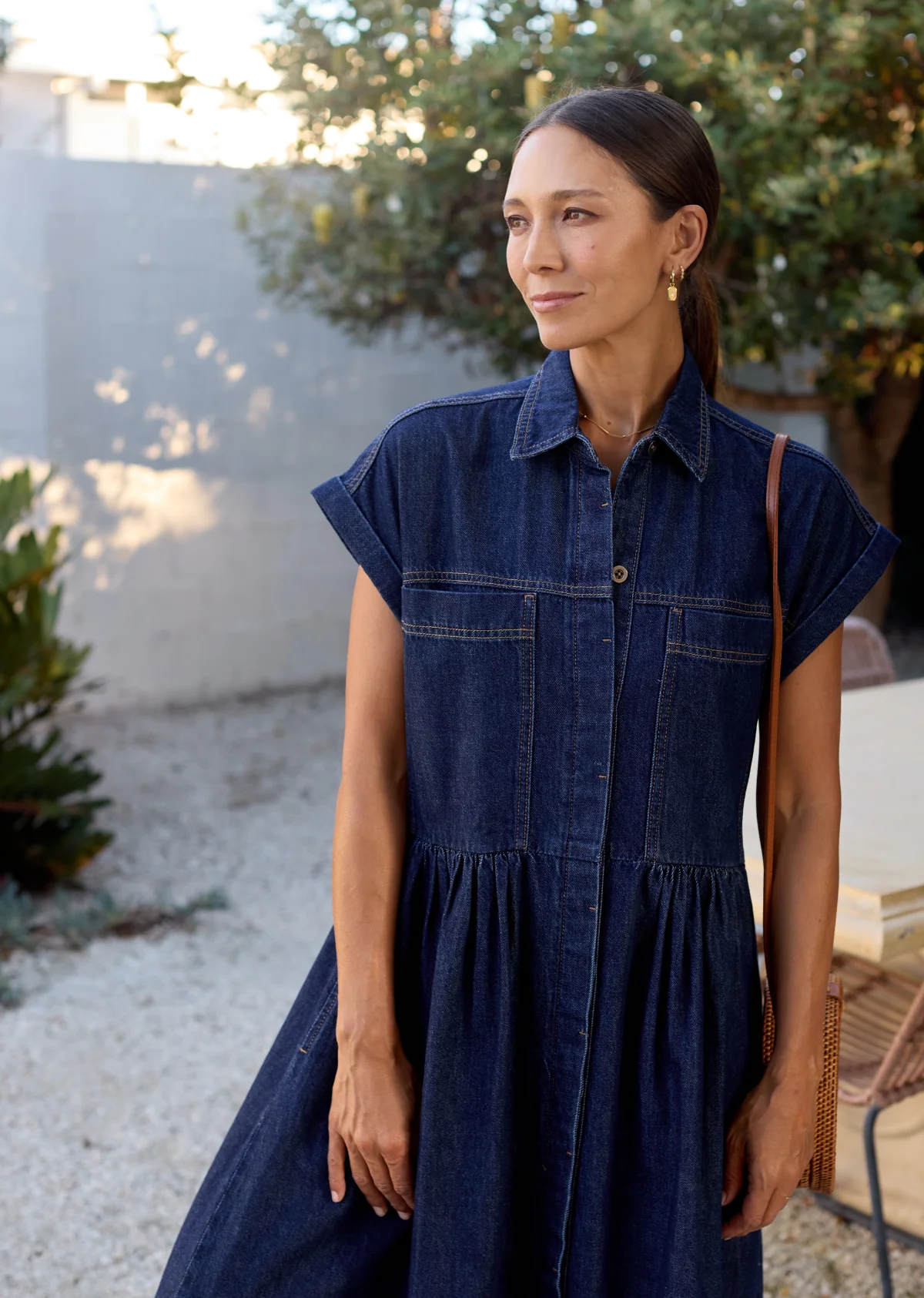 HARPER DENIM DRESS - INDIGO - Image 5