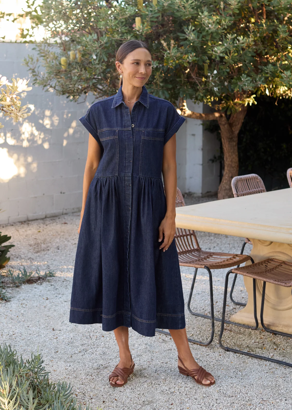 HARPER DENIM DRESS - INDIGO - Image 7
