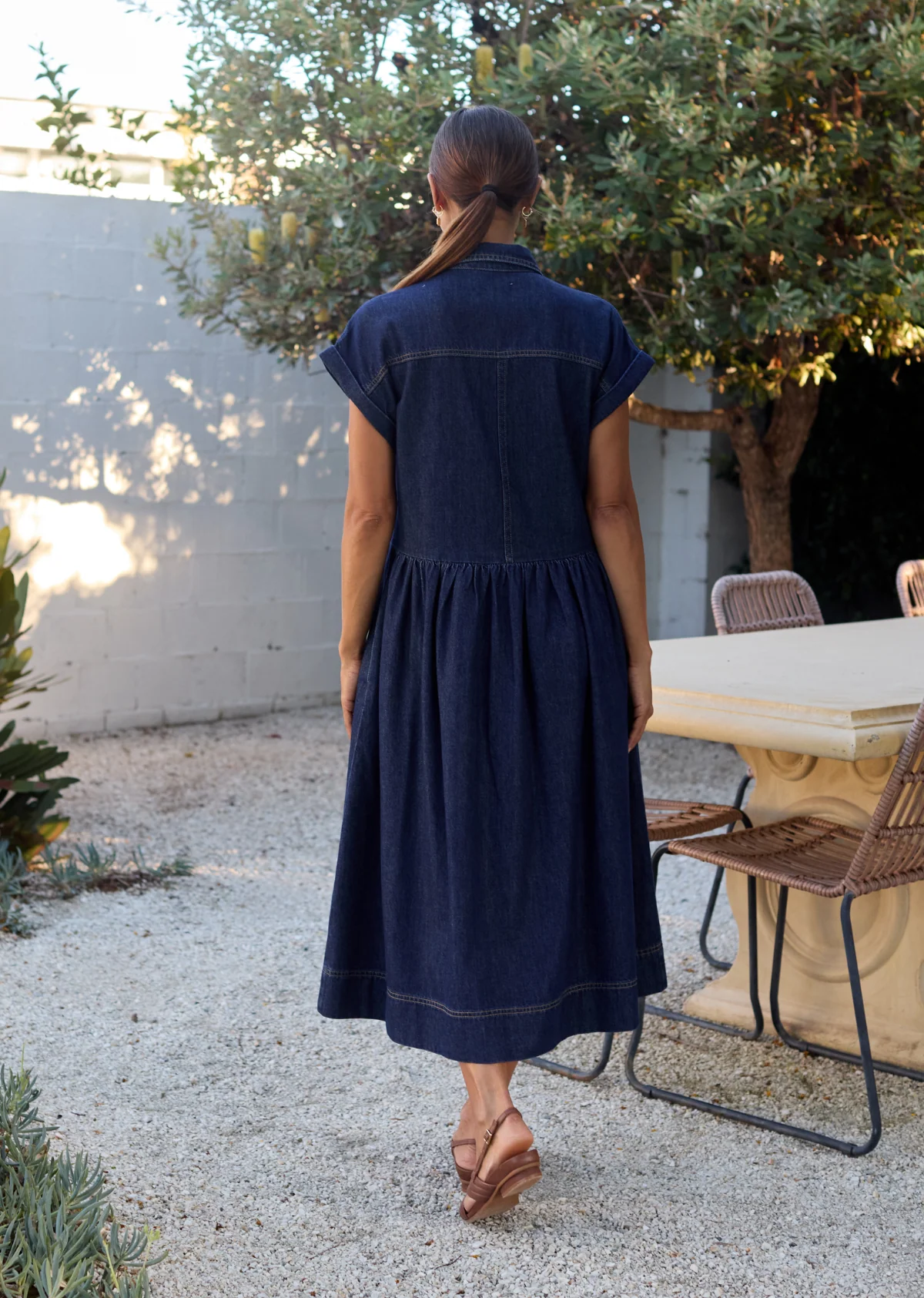 HARPER DENIM DRESS - INDIGO - Image 8