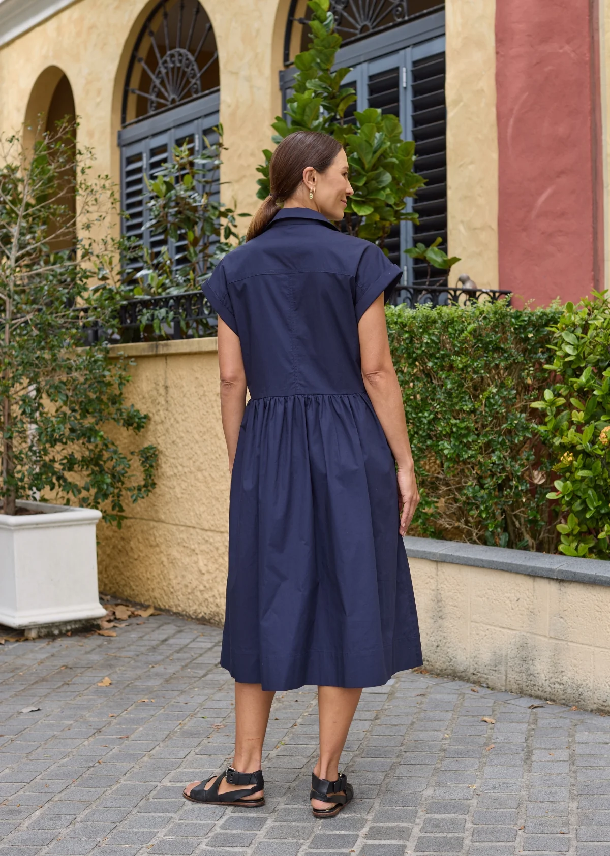 HARPER SHIRTDRESS - FRENCH NAVY - Image 5