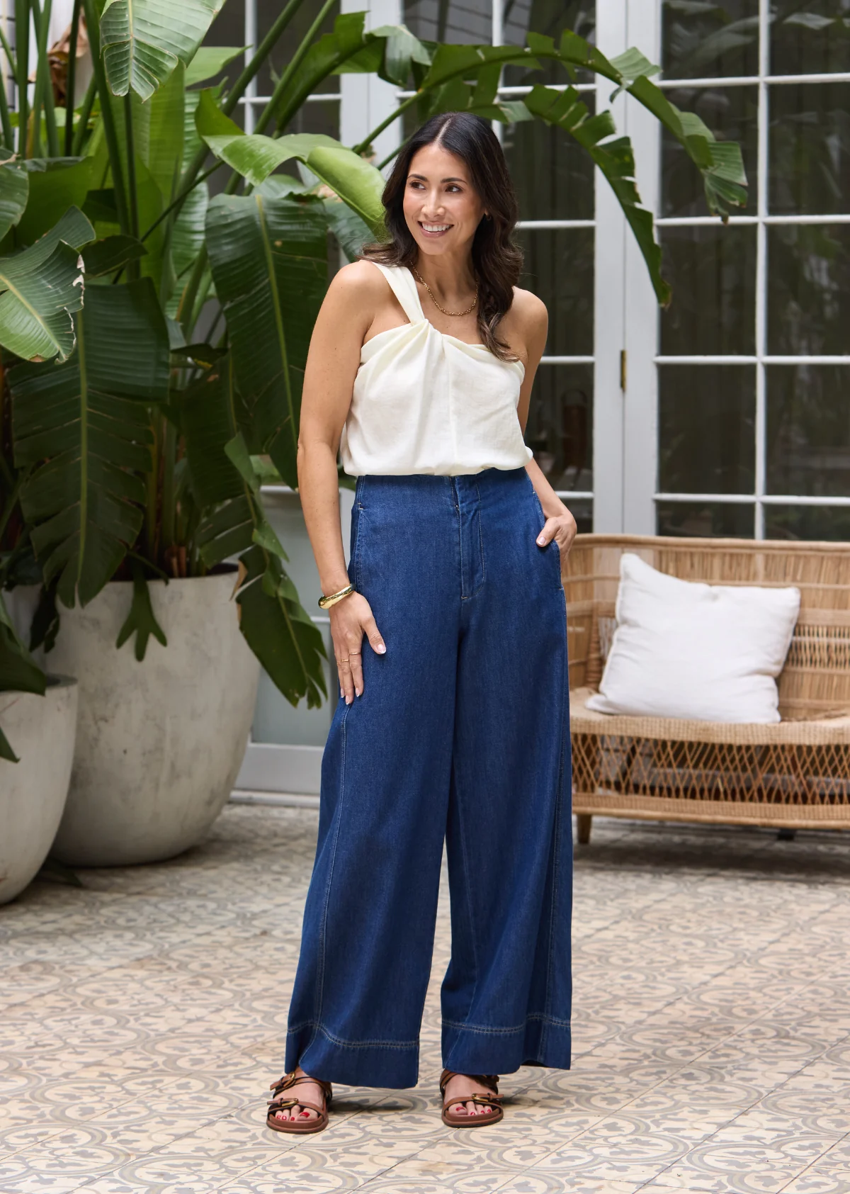 HOLLAND WIDE LEG DENIM PANT - Image 3