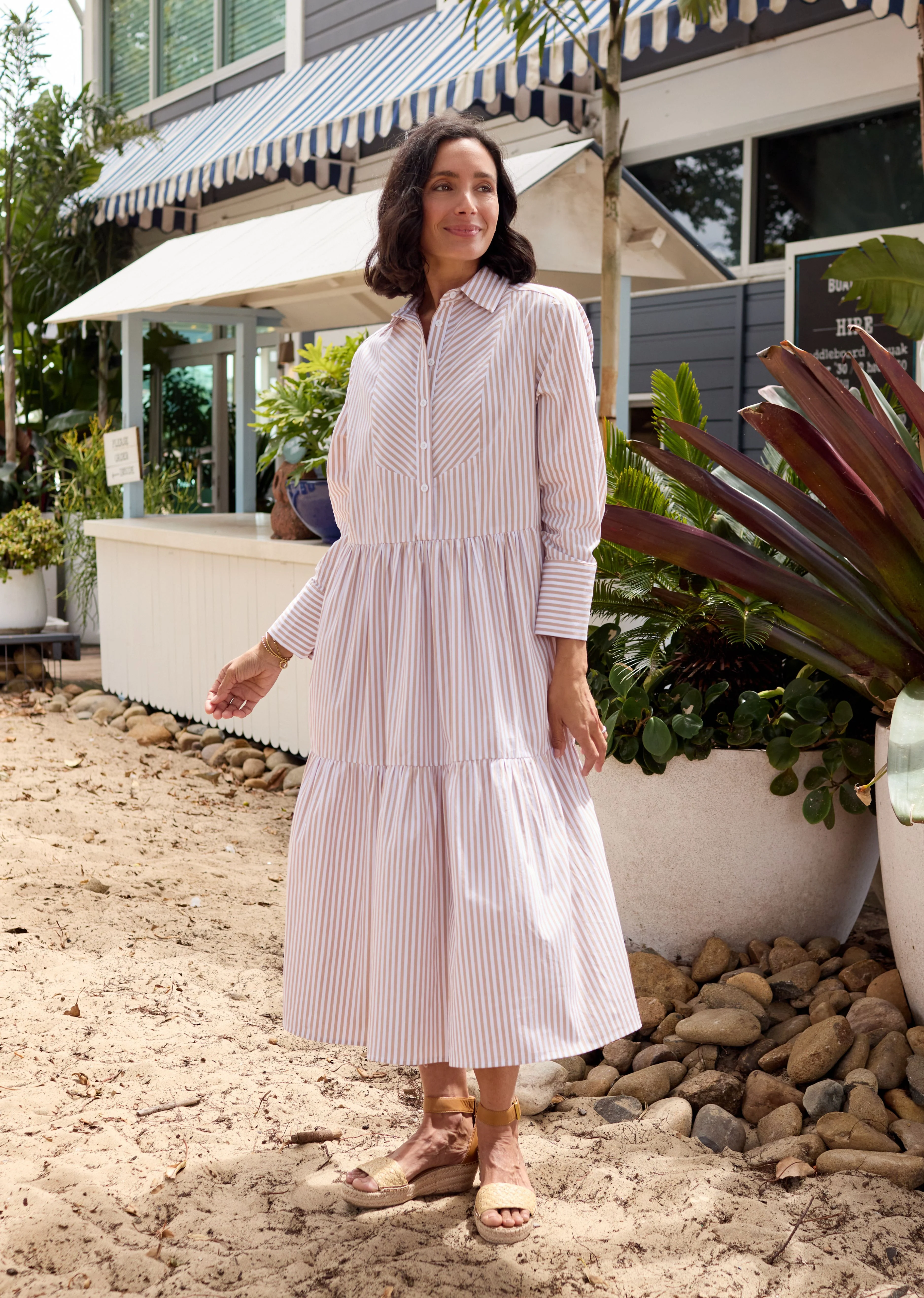 JASMINE SHIRTDRESS - SAND - Image 12