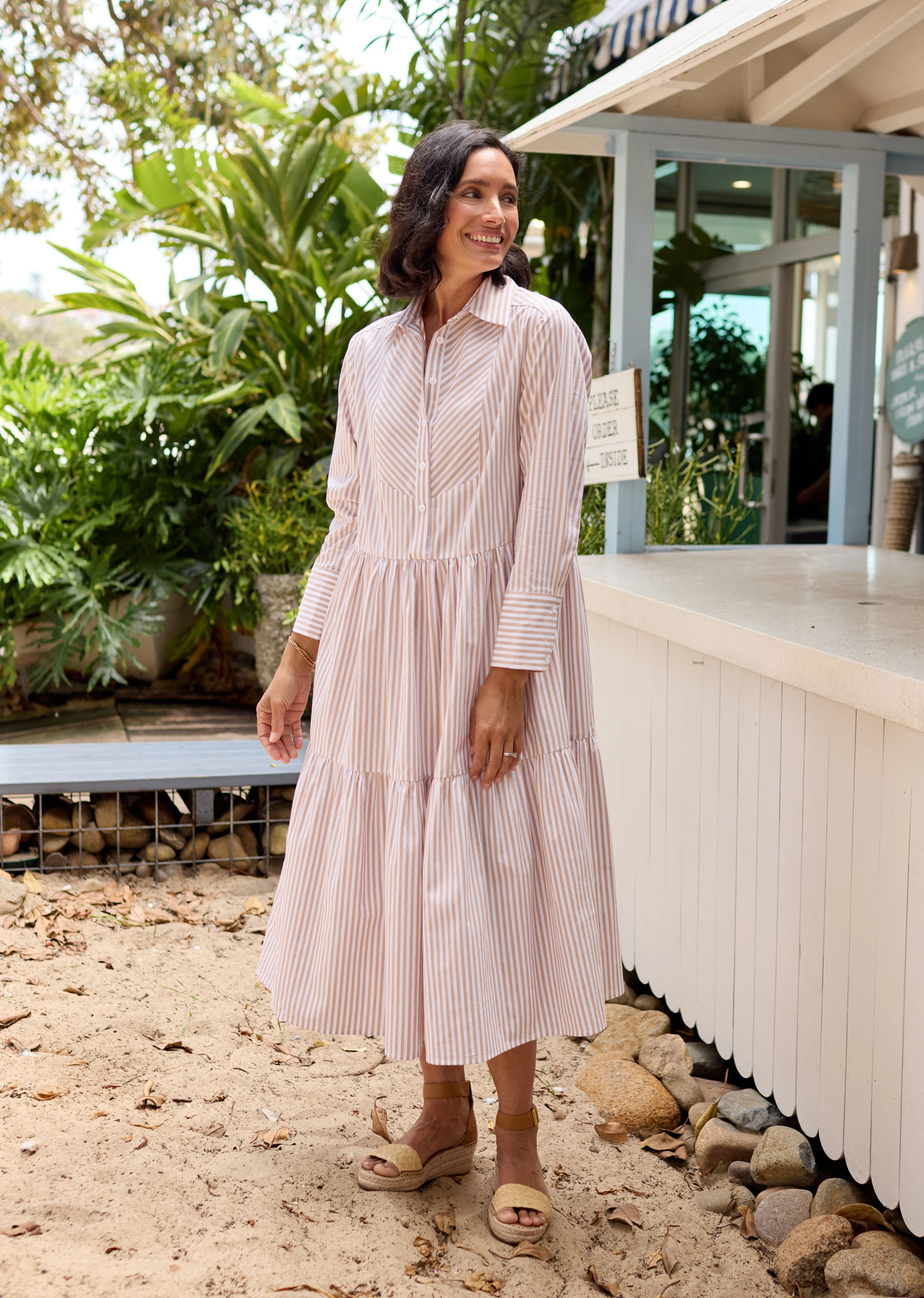 JASMINE SHIRTDRESS - SAND - Image 5