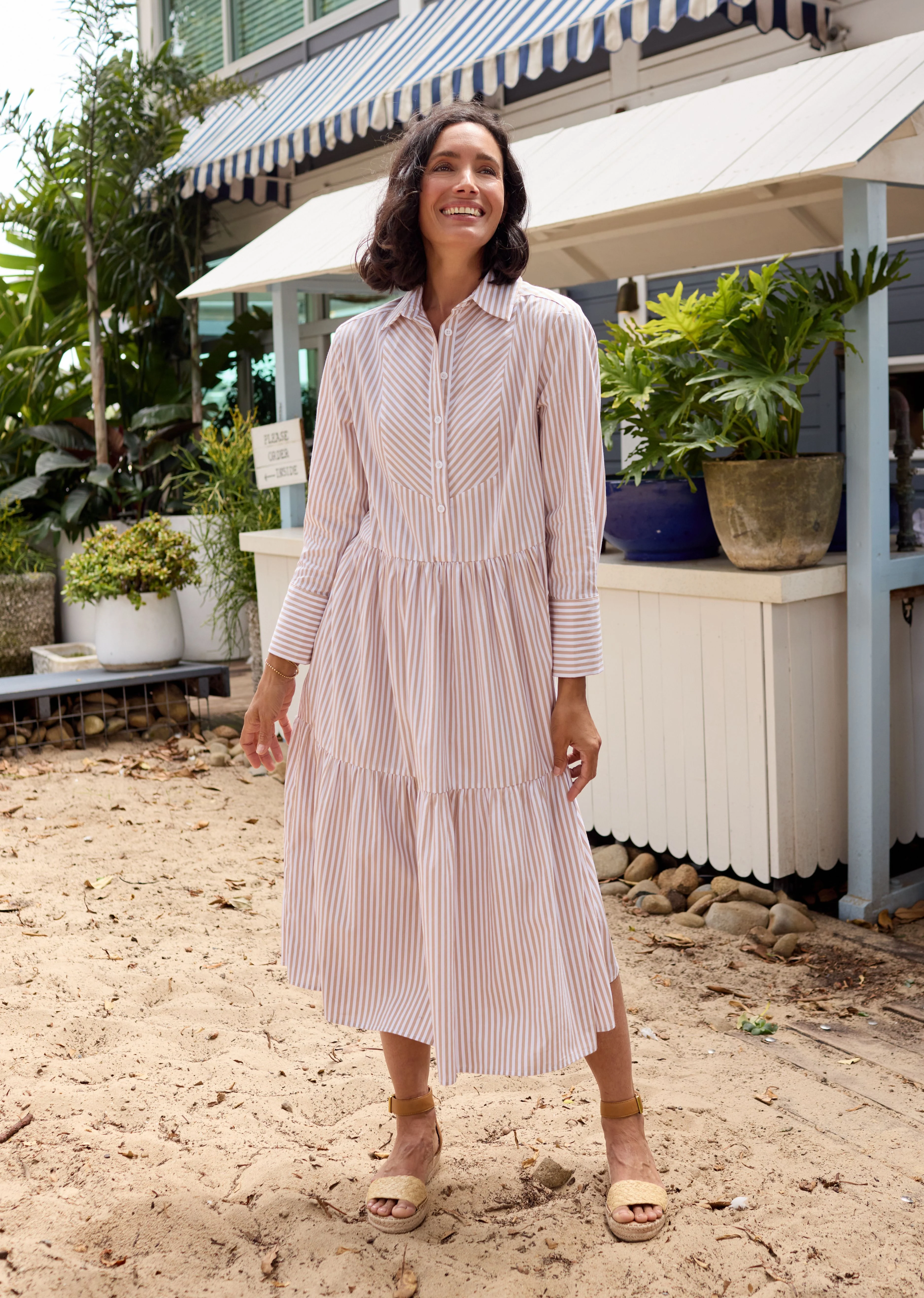 JASMINE SHIRTDRESS - SAND - Image 8