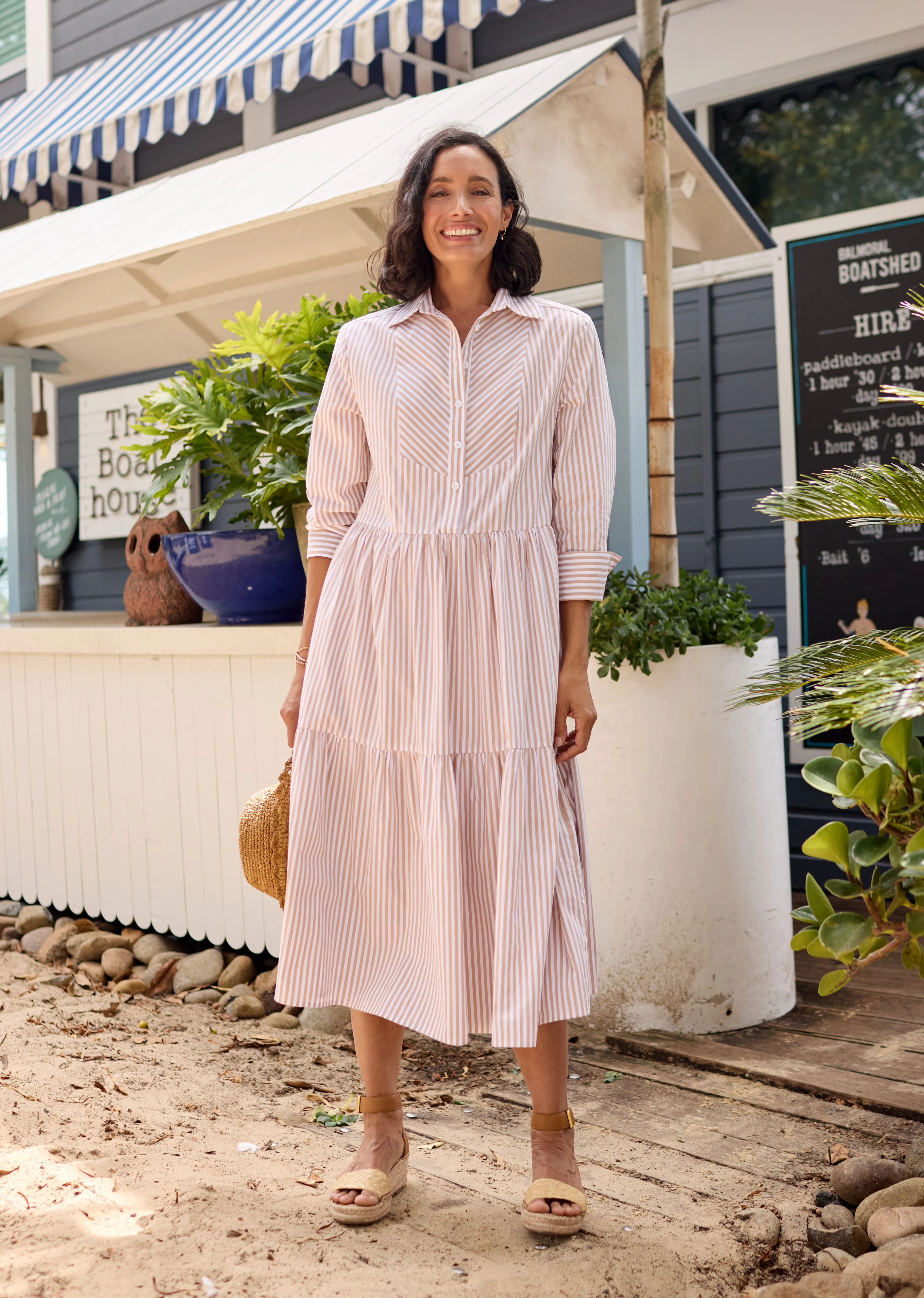 JASMINE SHIRTDRESS - SAND - Image 9