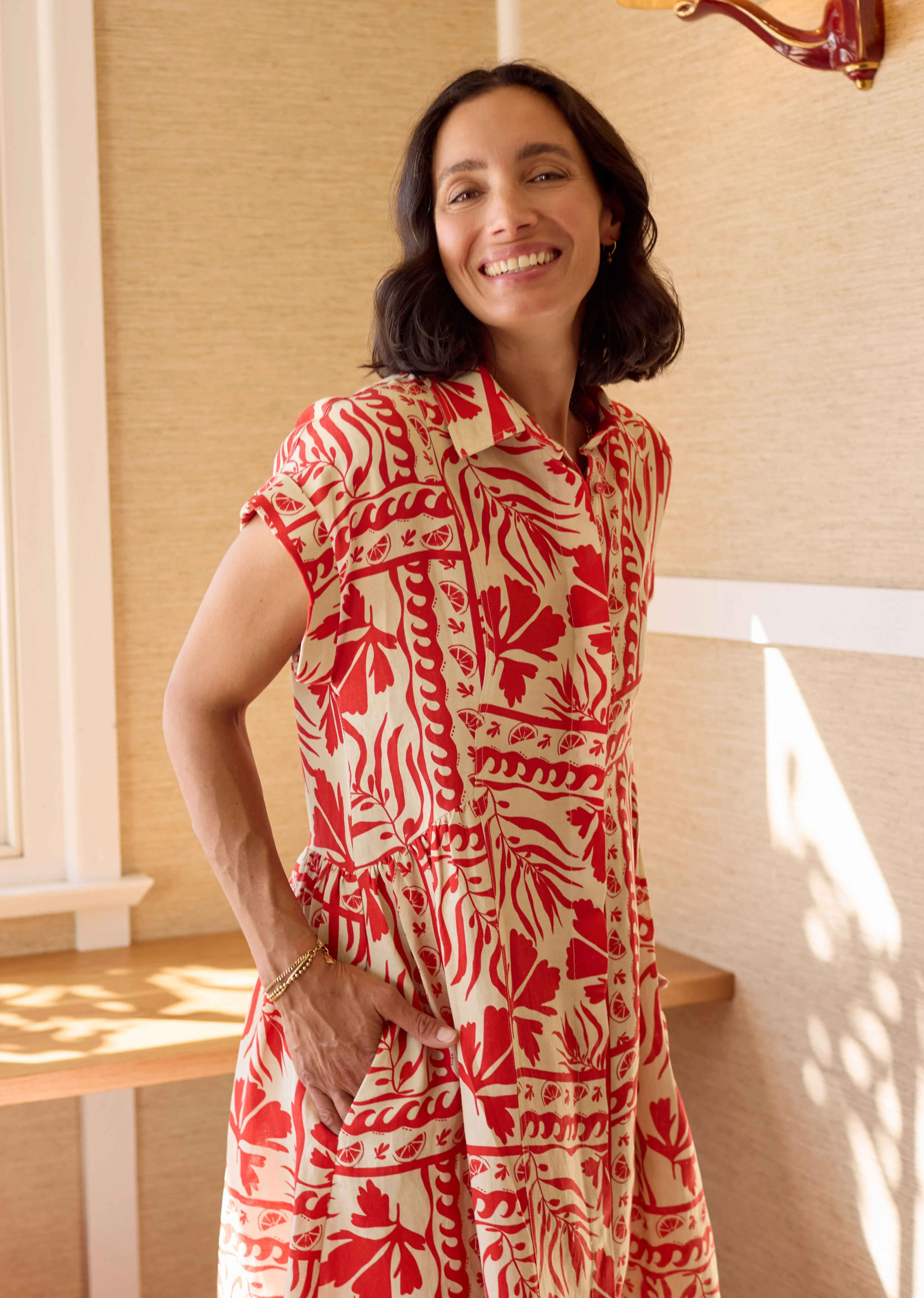 MARGOT SHIRTDRESS - SOLEIL PRINT - Image 4
