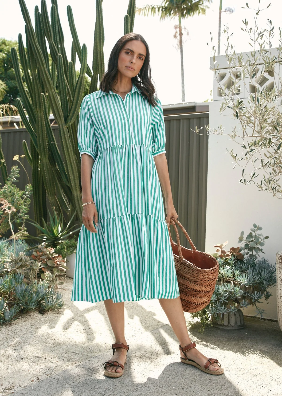 MARNIE SHIRTDRESS - APPLE GREEN - Image 5