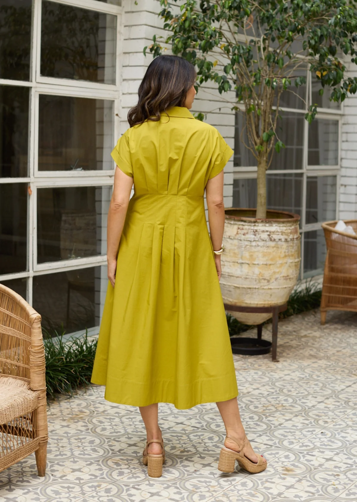 MILLY SHIRTDRESS - CHARTRUESE - Image 4