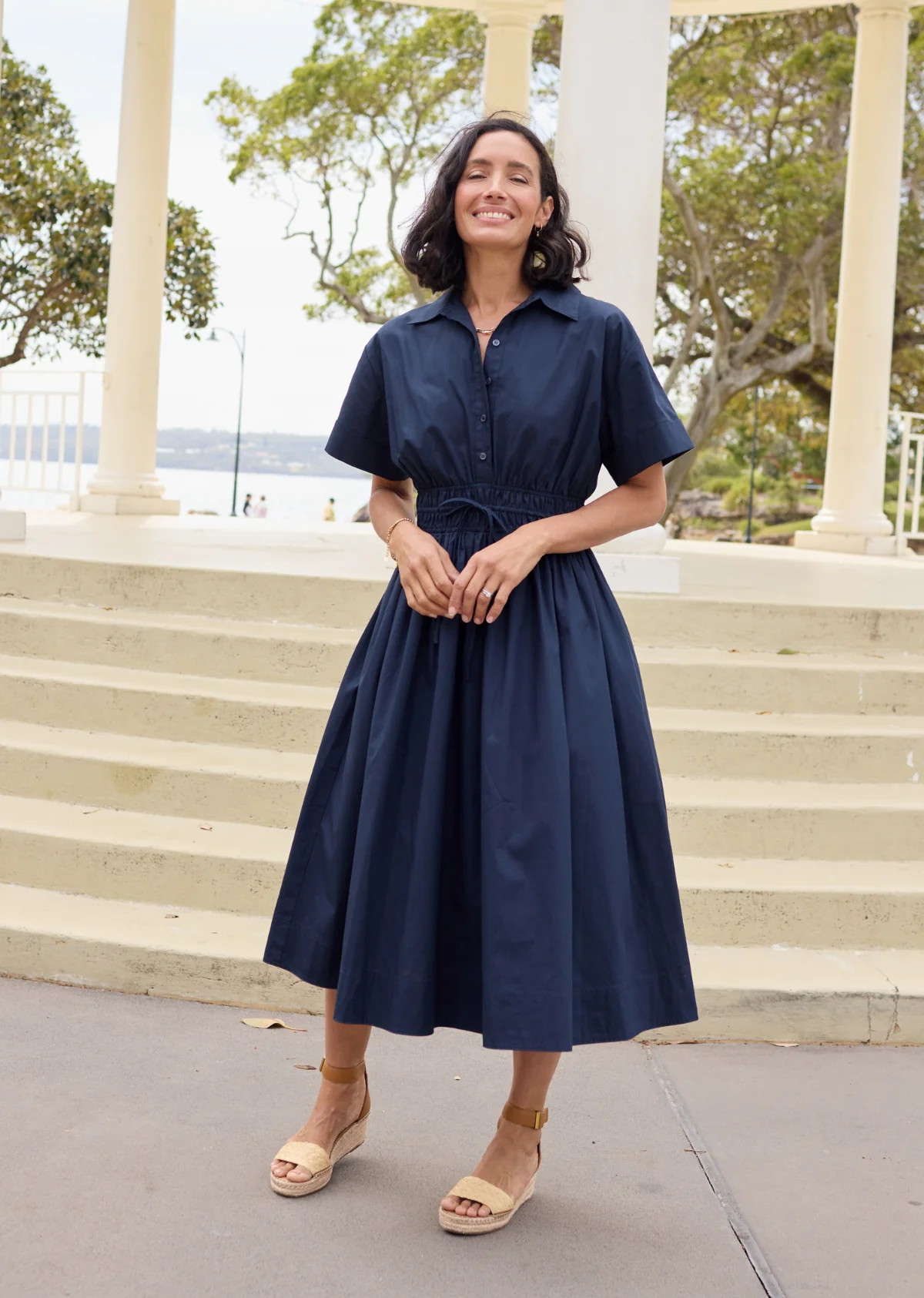 MINETTE SHIRTDRESS - FRENCH NAVY - Image 8