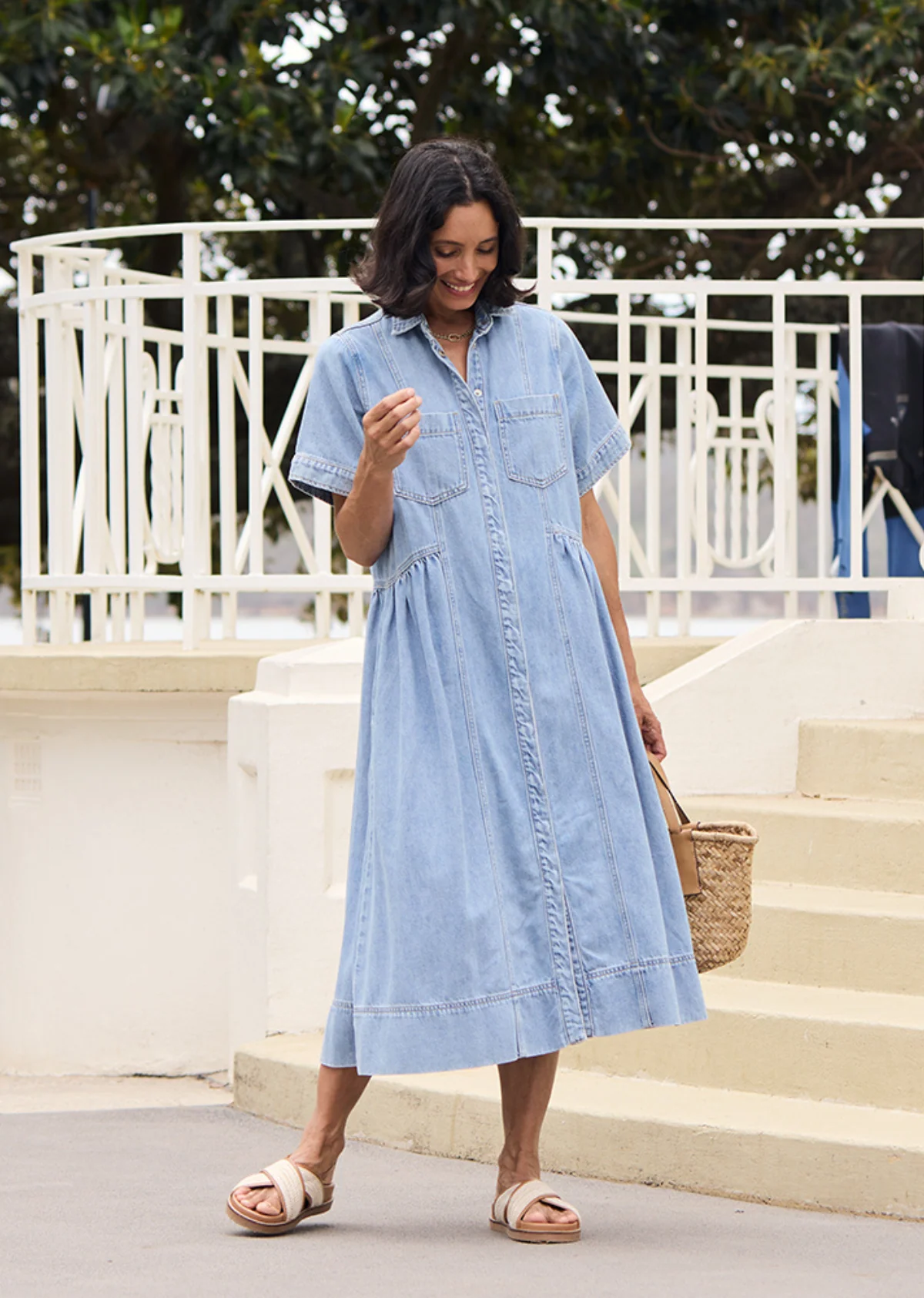 MONTANA DENIM SHIRTDRESS - PETITE - Image 3