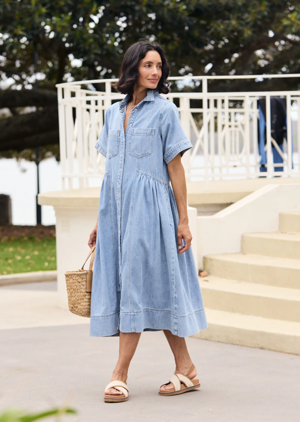 MONTANA DENIM SHIRTDRESS - PETITE - Image 4