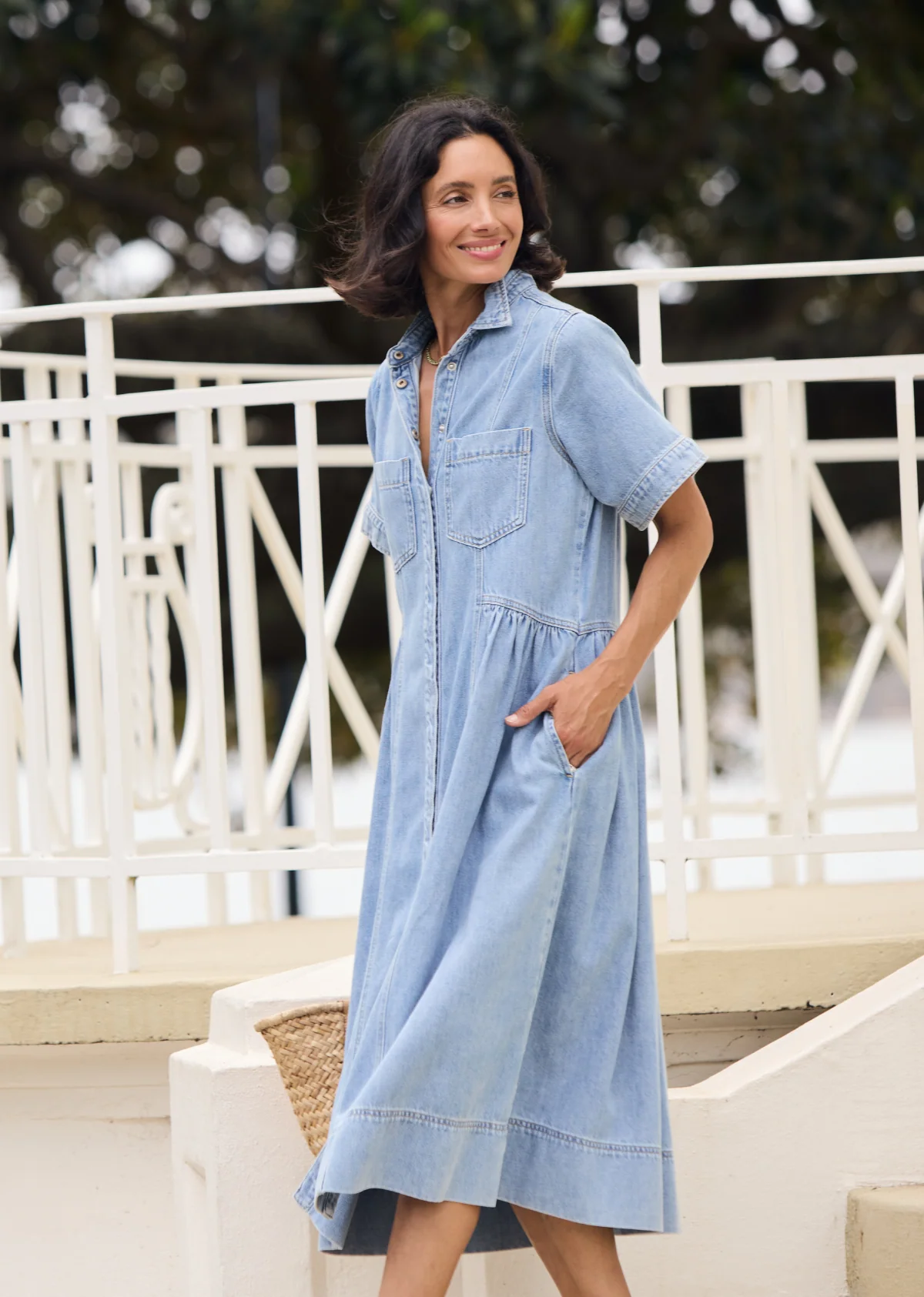 MONTANA DENIM SHIRTDRESS - PETITE - Image 6