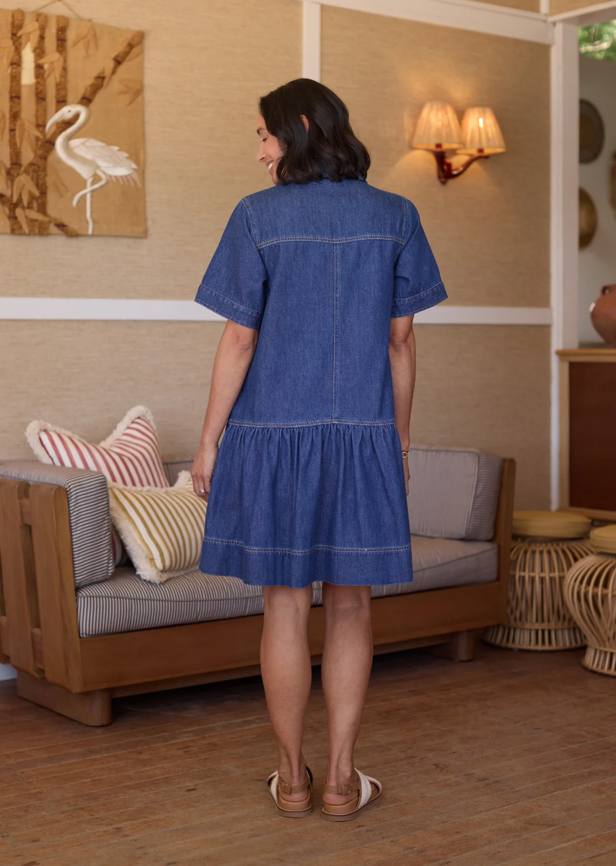 MONTANA MINI DRESS - MID BLUE - Image 5