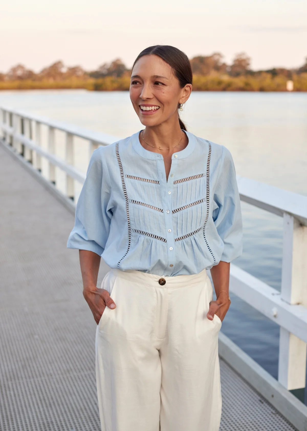 PALOMA SHIRT - SKY BLUE - Image 6