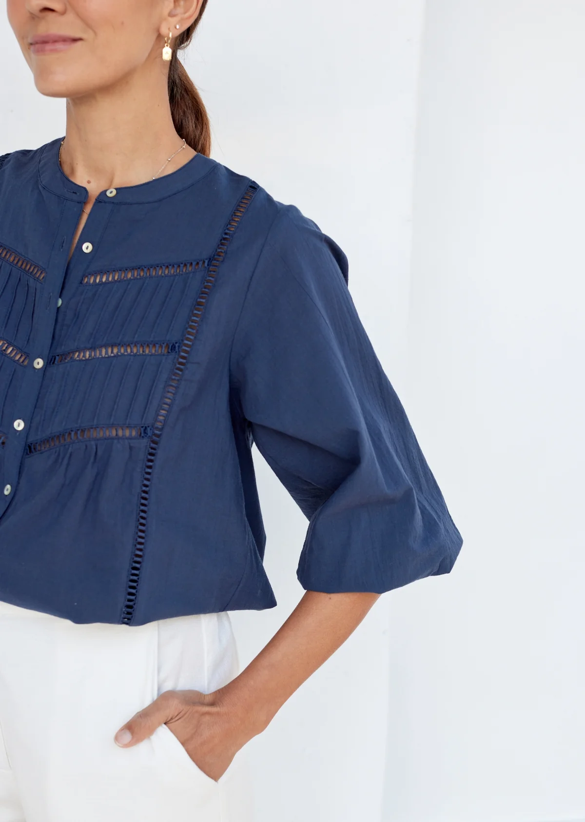 PALOMA SHIRT - FRENCH NAVY - Image 5