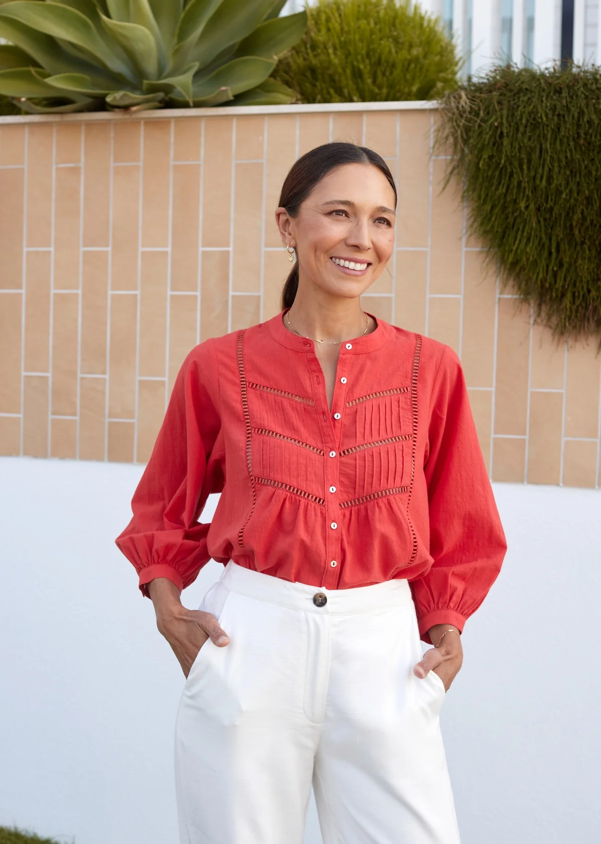 PALOMA SHIRT - TOMATO - Image 4