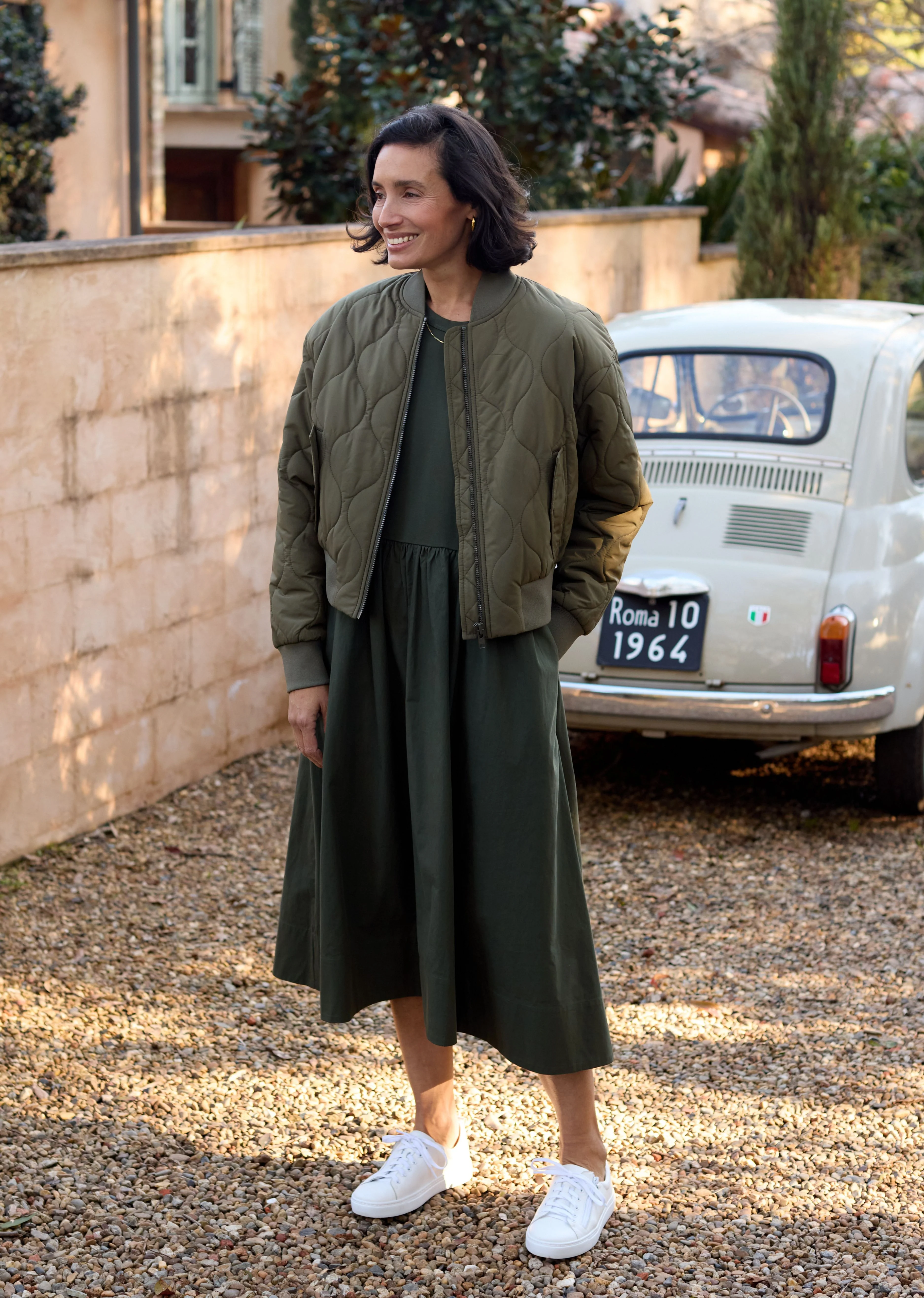 REECE BOMBER JACKET - KHAKI - Image 6