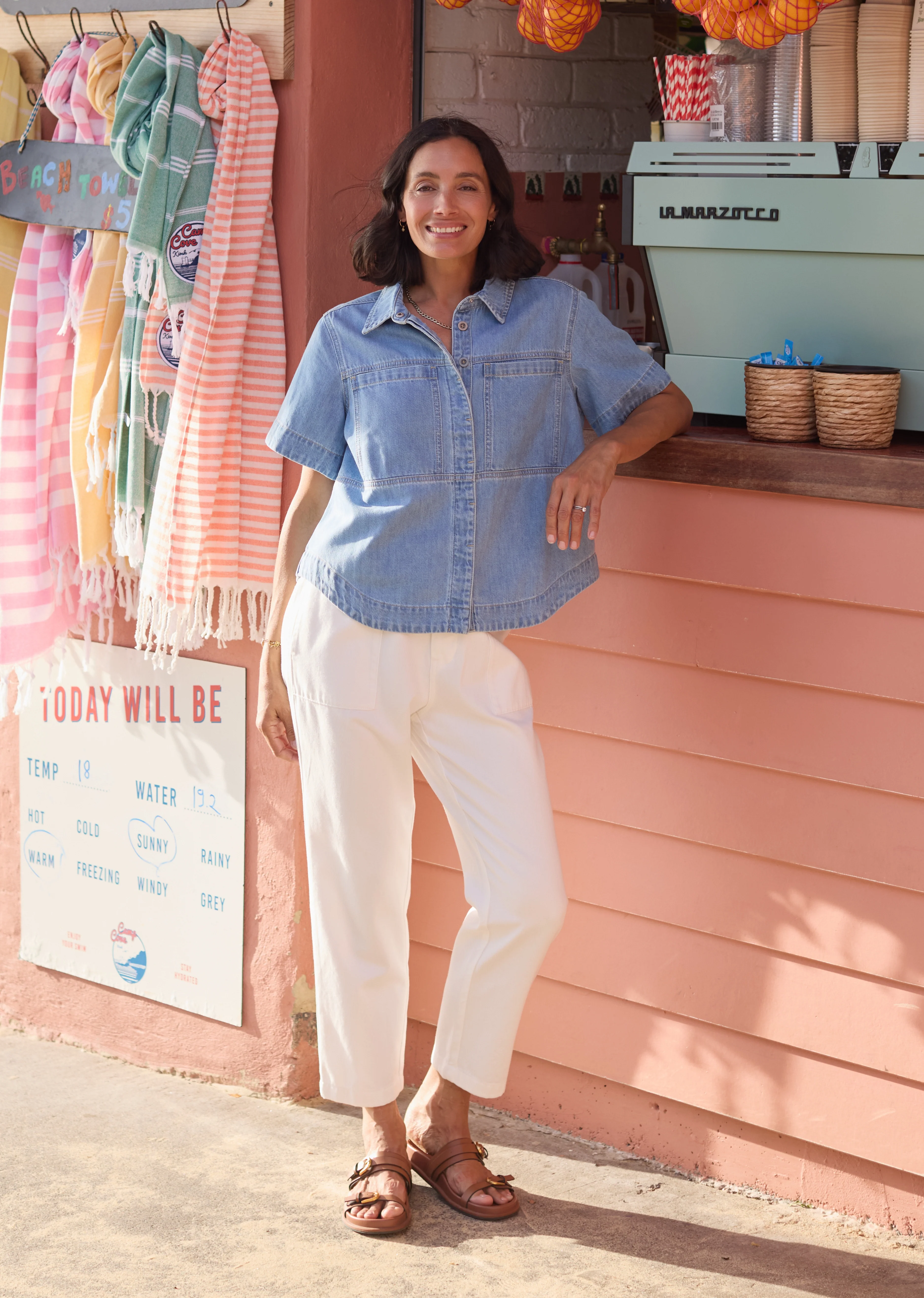 SADIE DENIM SHIRT - LIGHT BLUE - Image 11