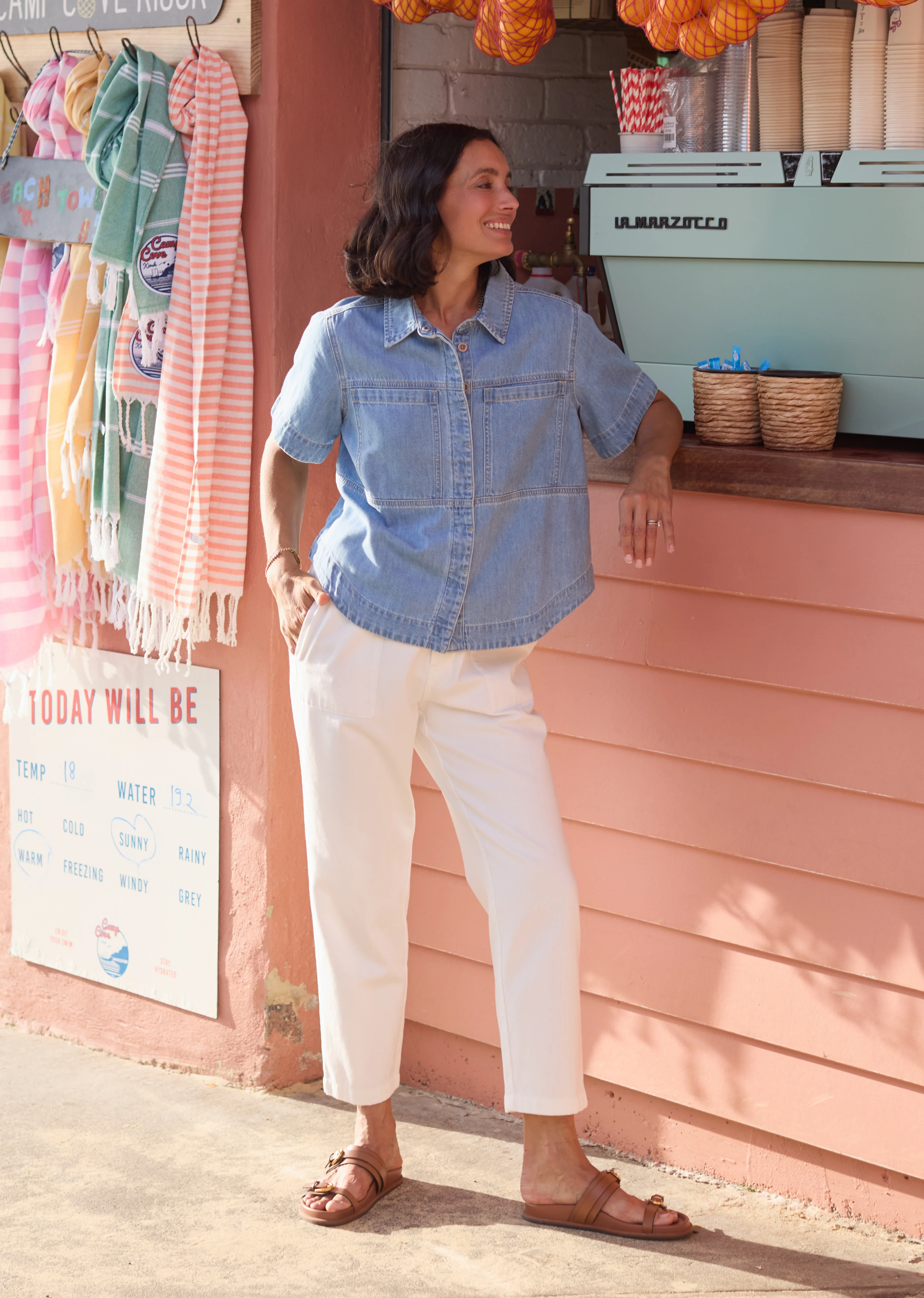 SADIE DENIM SHIRT - LIGHT BLUE - Image 5