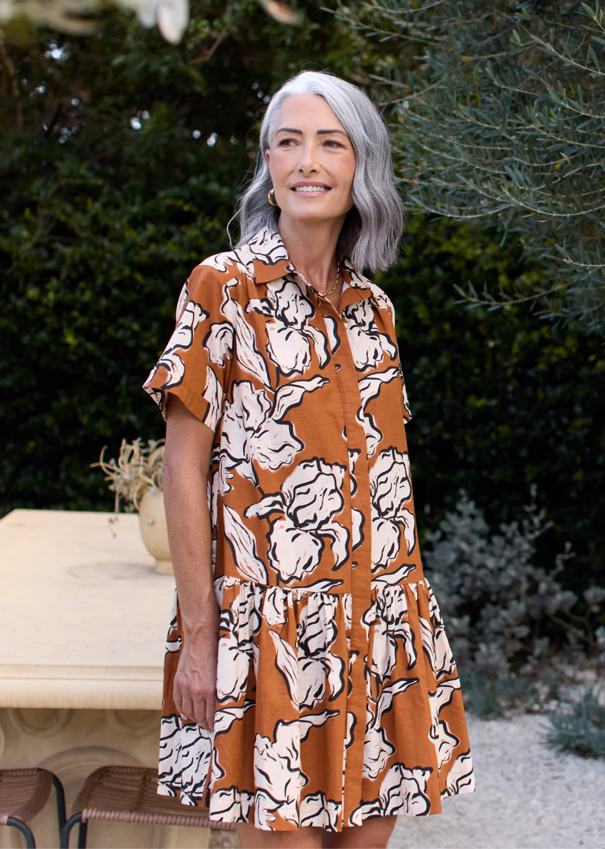 SADIE MINI DRESS - PEONY PRINT - Image 4