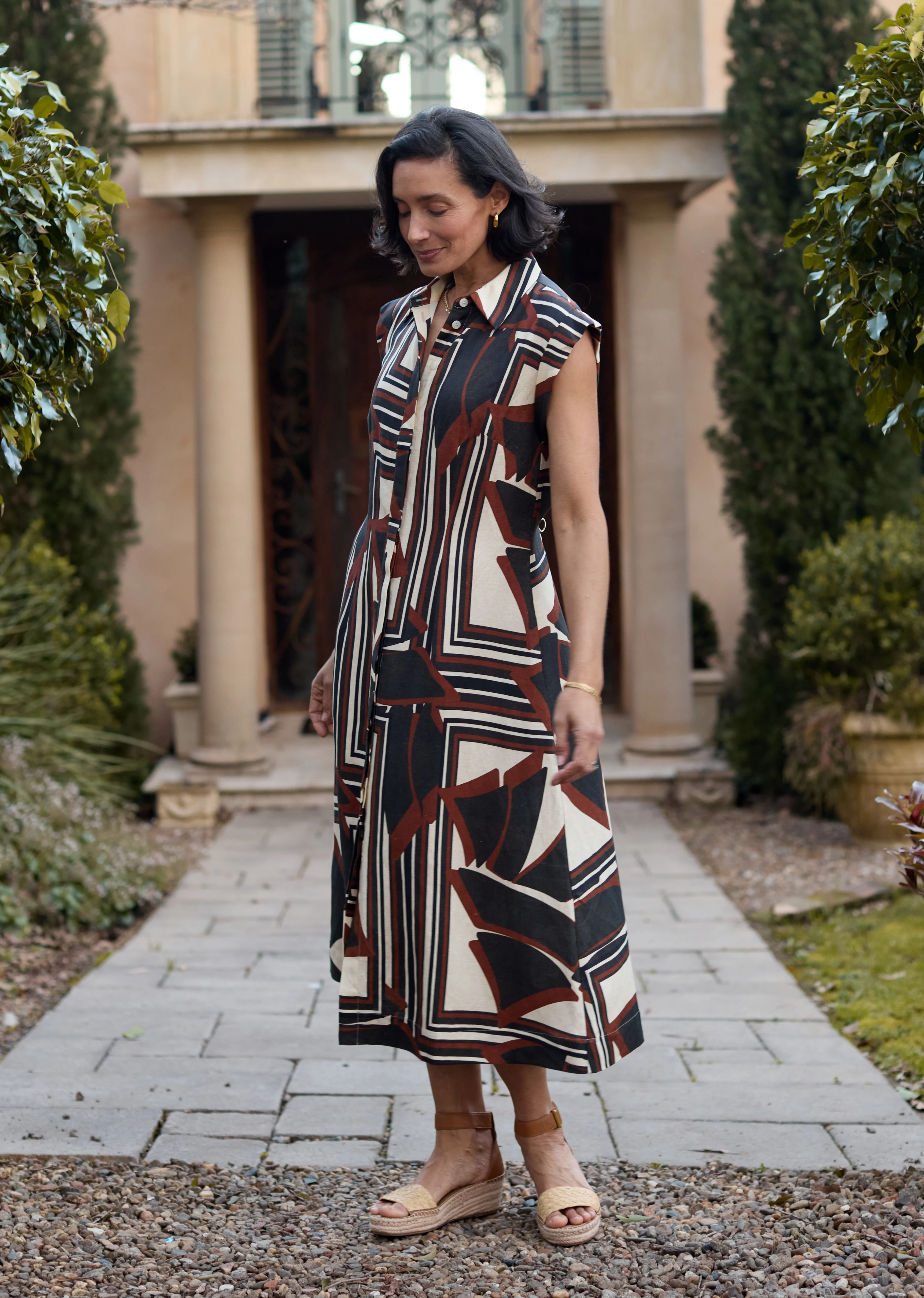 SAVANNAH SHIRTDRESS - INES PRINT - Image 3