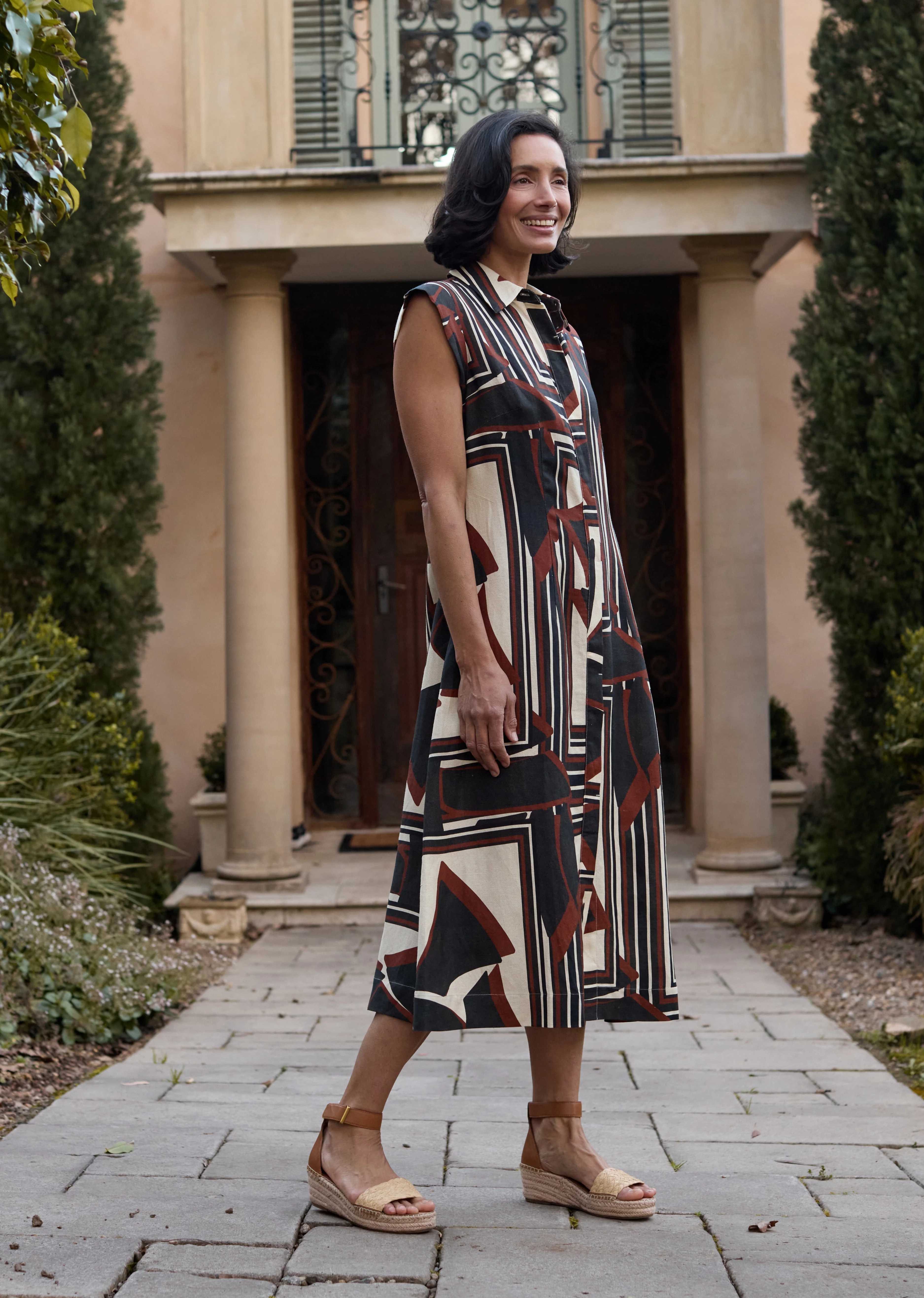SAVANNAH SHIRTDRESS - INES PRINT - Image 6