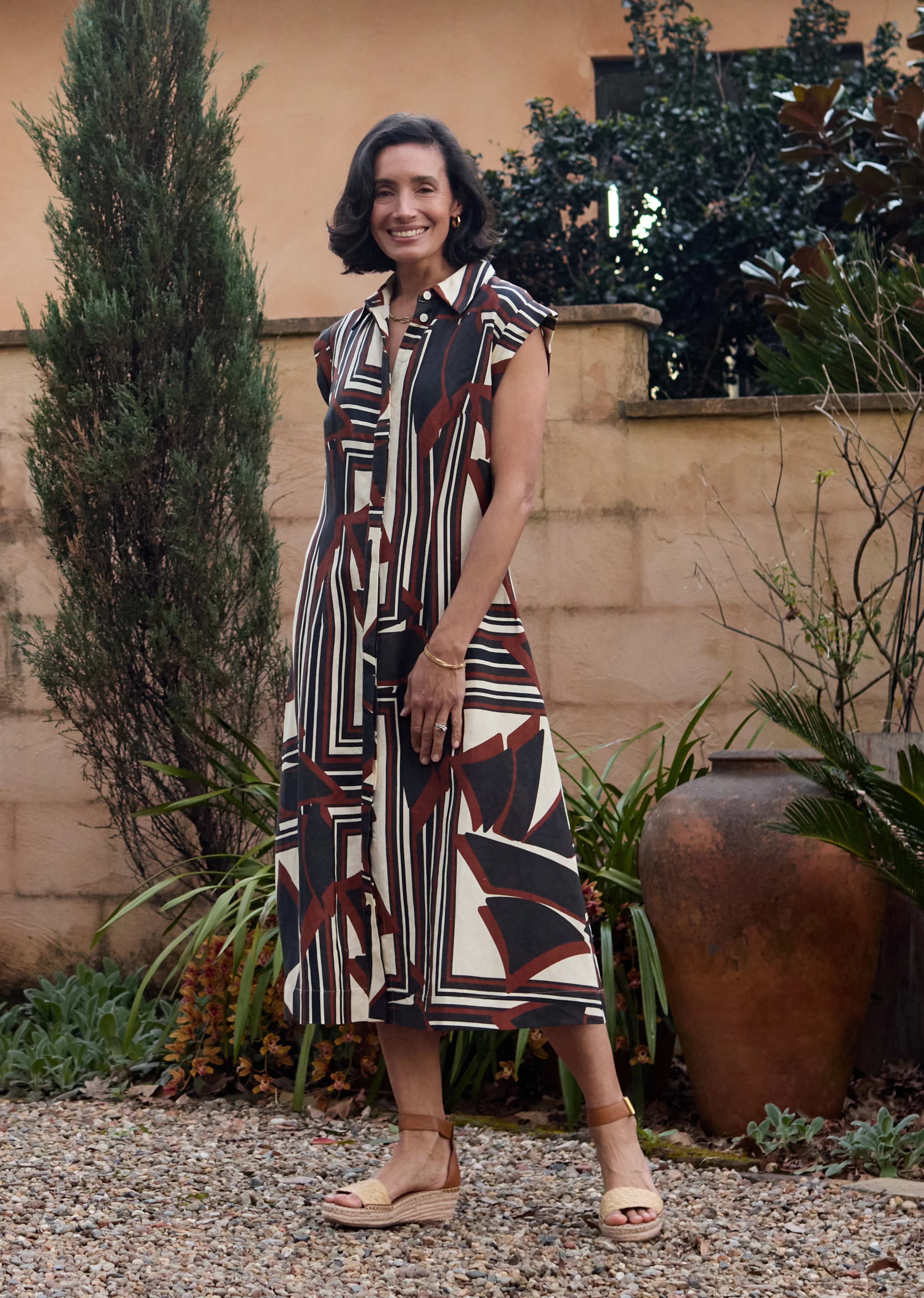 SAVANNAH SHIRTDRESS - INES PRINT - Image 8