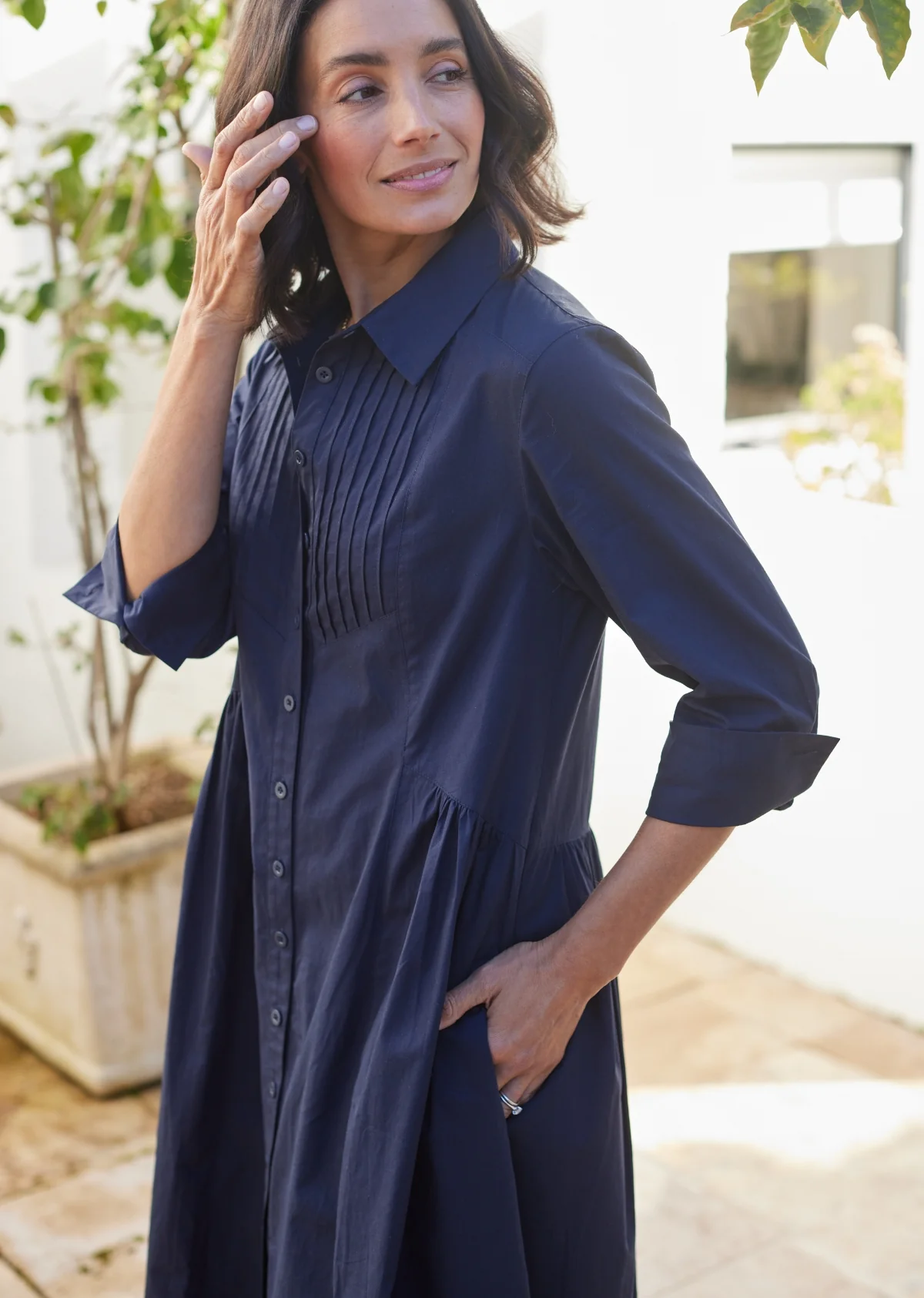 SUSIE SHIRTDRESS - FRENCH NAVY - Image 3