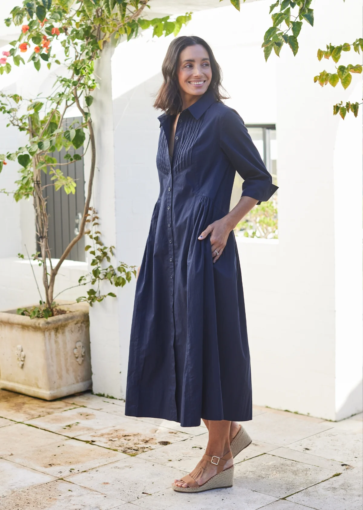 SUSIE SHIRTDRESS - FRENCH NAVY - Image 6