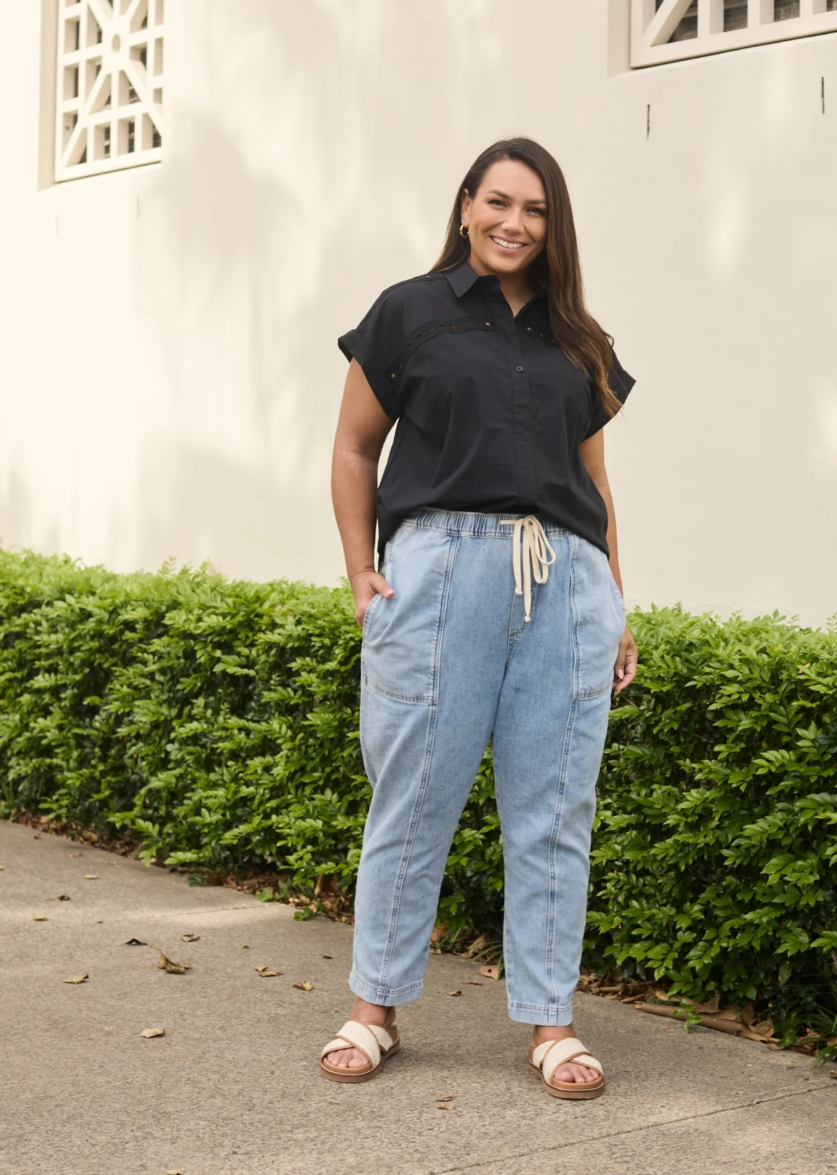 TAHLIA SHIRT - BLACK - Image 2