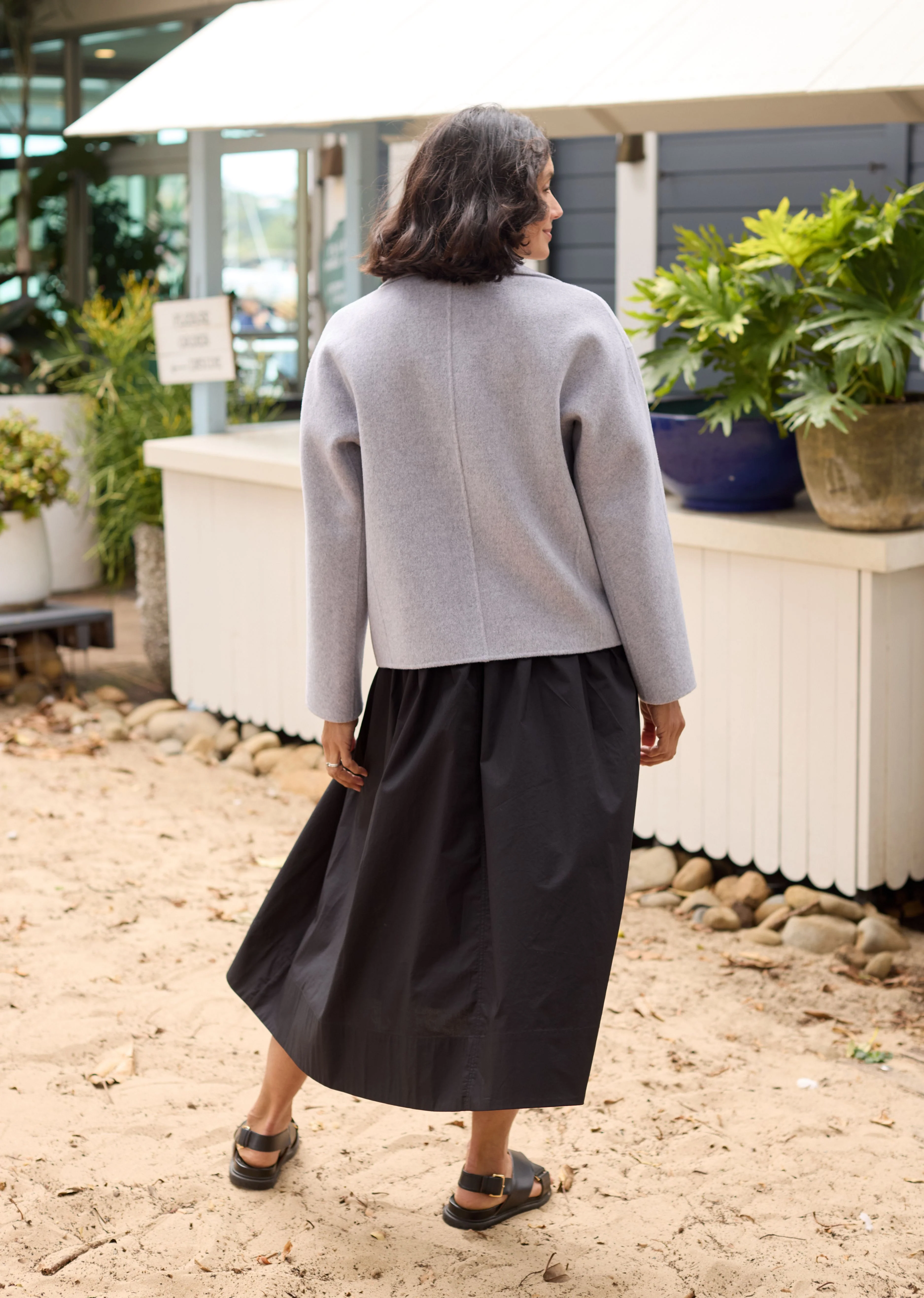WINSLOW CROP JACKET - GREY MARLE - Image 3