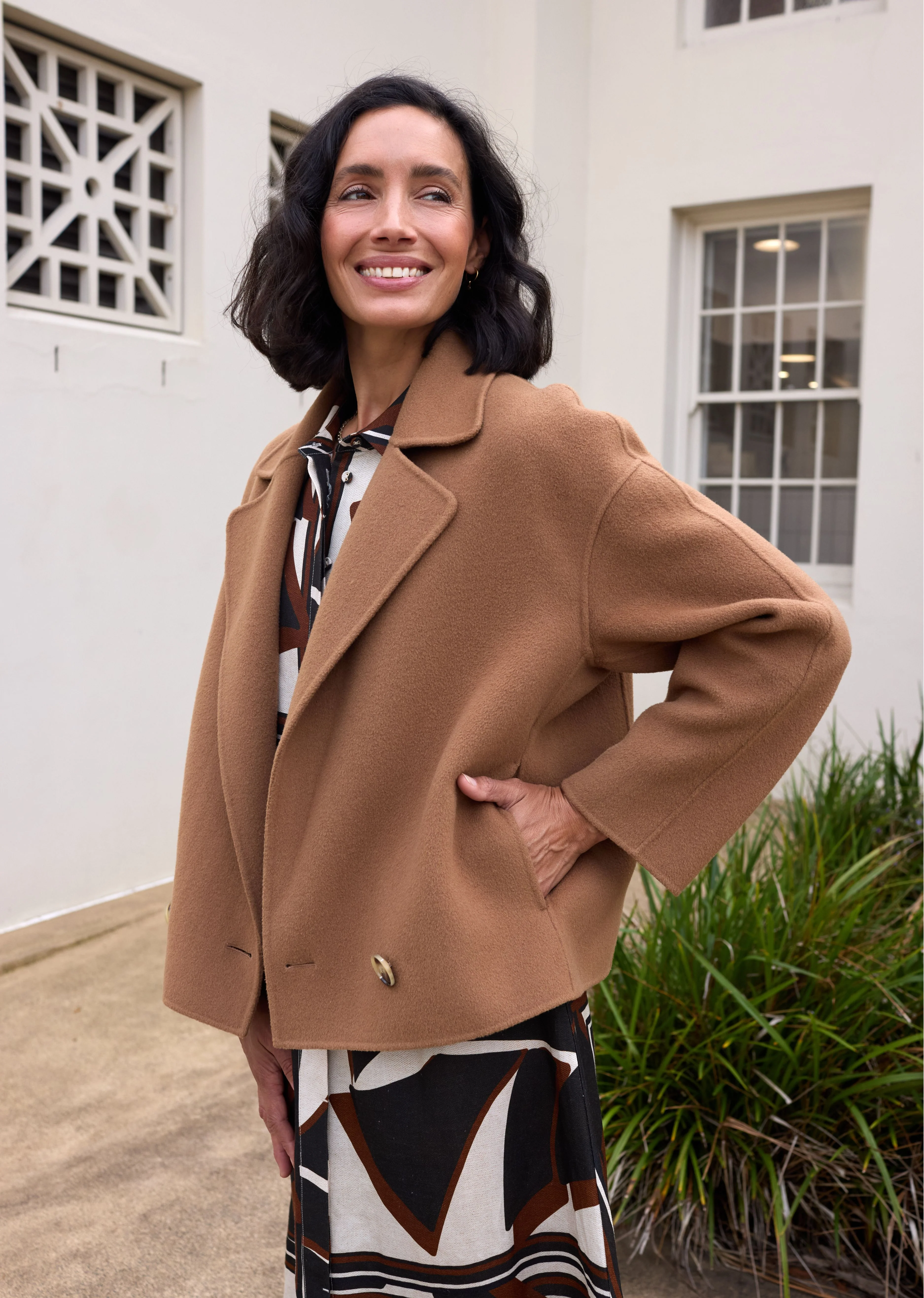 WINSLOW CROP JACKET - CAMEL - Image 9